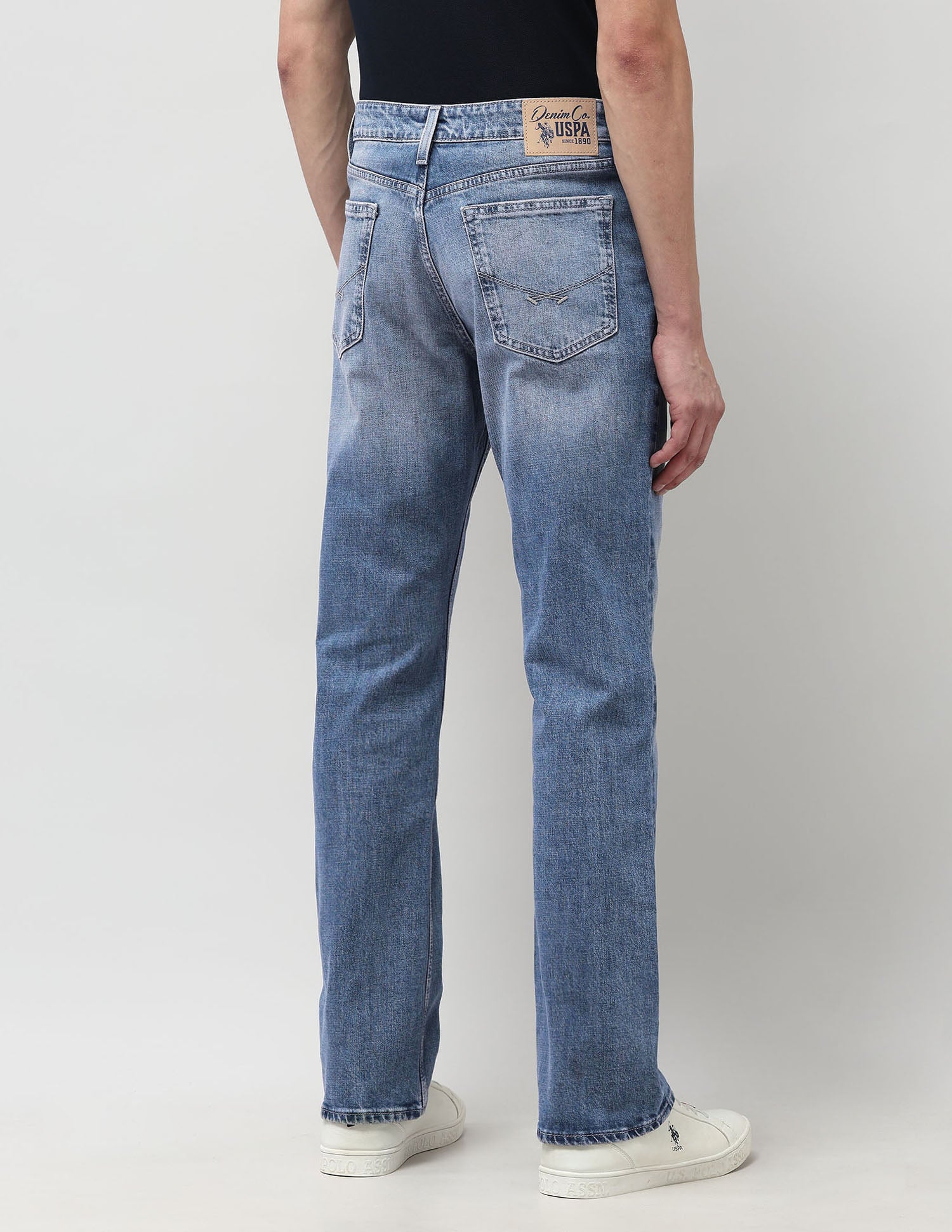 Connor Bootcut Blue Jeans Rags Wash - U.S. POLO ASSN. | Large