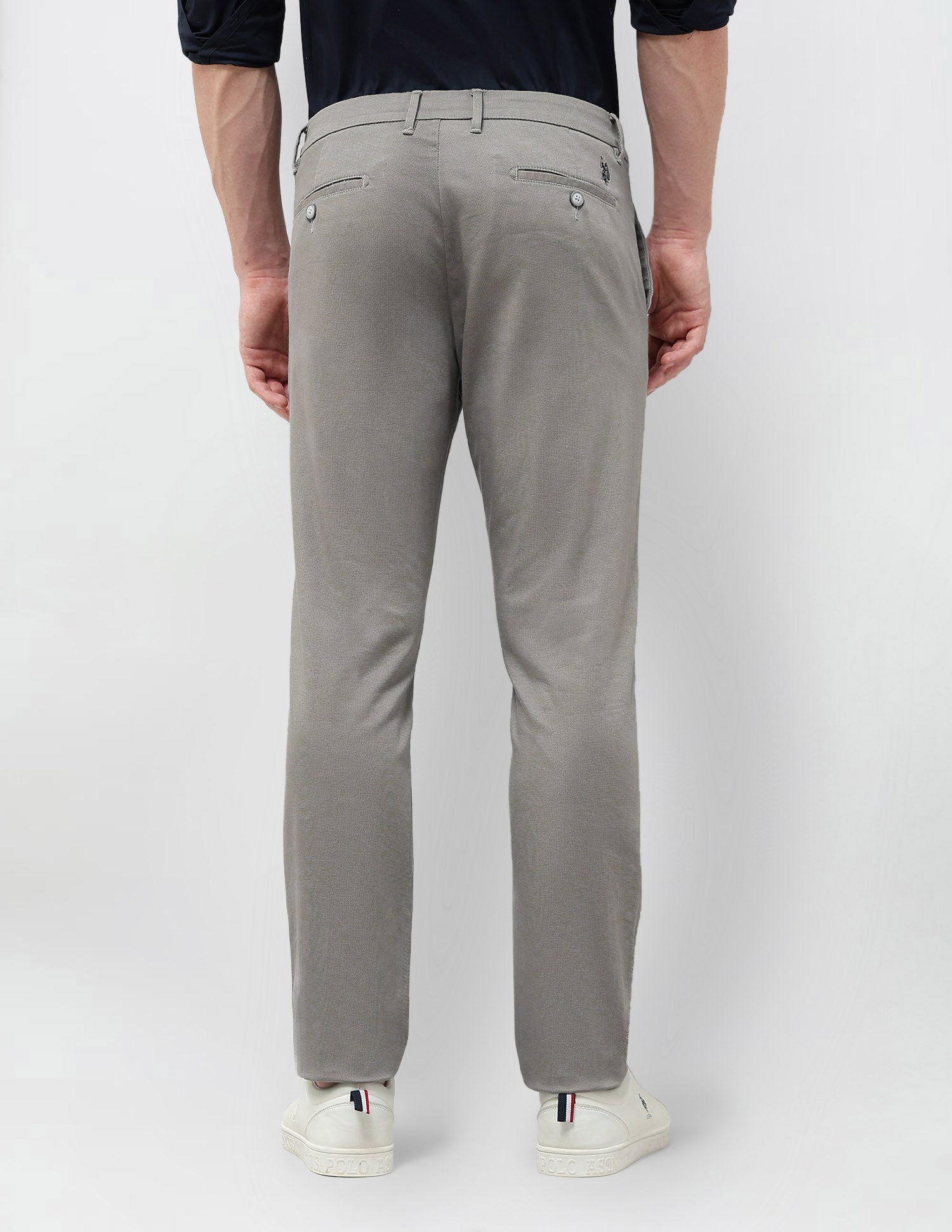 Twill All Over Printed Trousers Grey - U.S. Polo Assn. India | Large