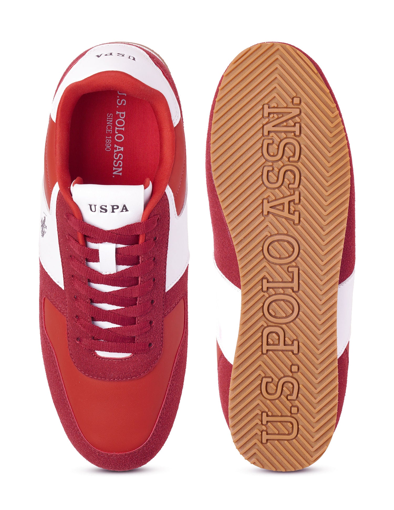 Men Enco Sneakers Dark Red - U.S. Polo Assn. India | Large