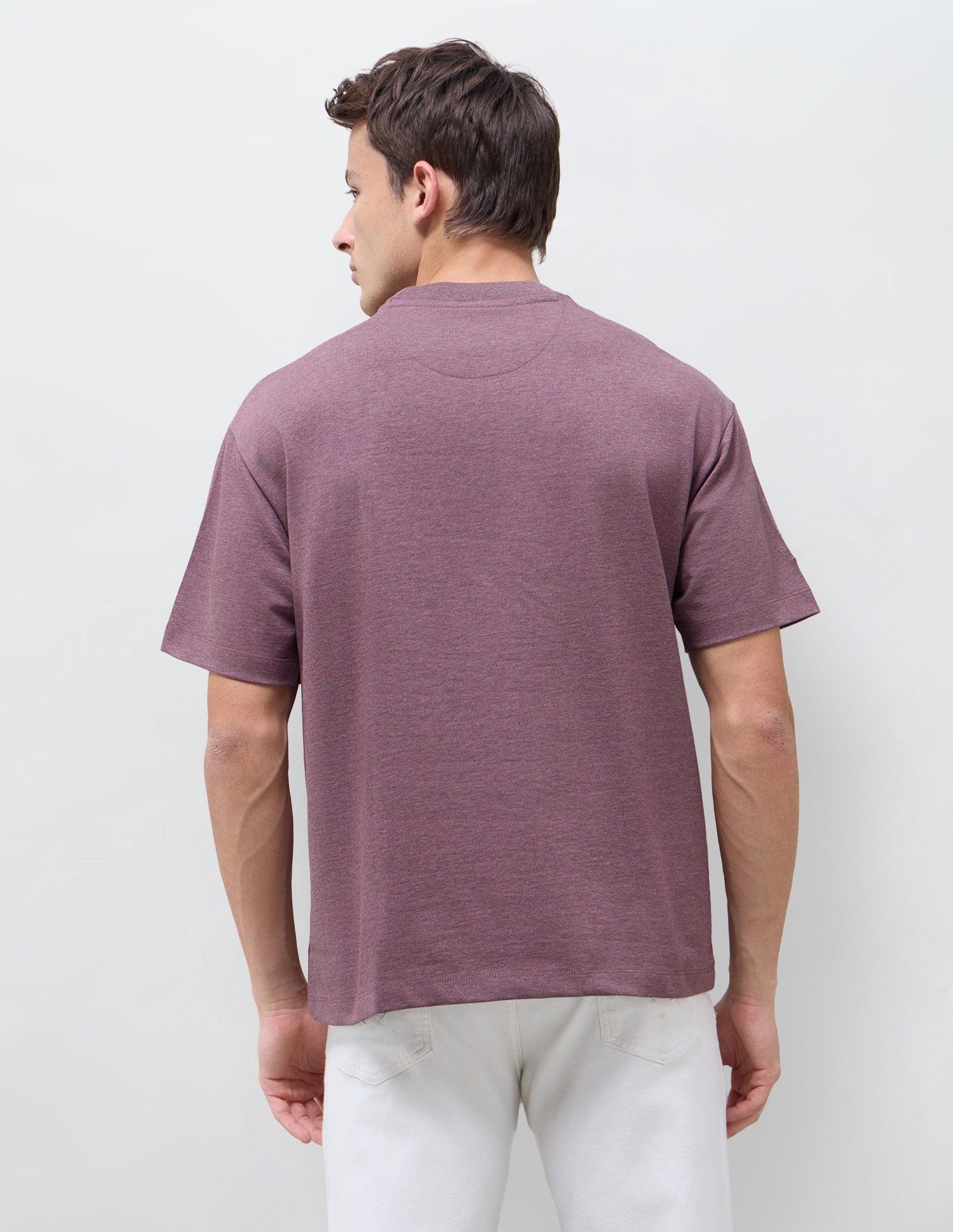 Solid Slim Fit T-Shirt Purple - U.S. Polo Assn. India | Large