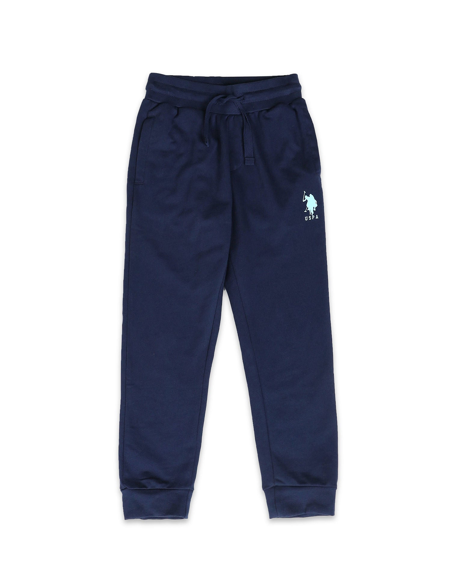 Regular Fit Solid Joggers Navy - U.S. POLO ASSN. | Large