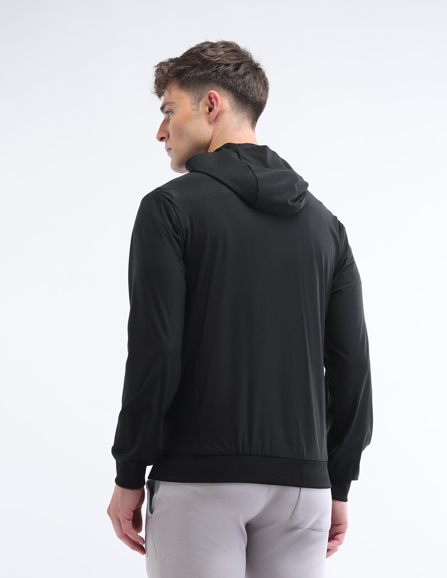 Solid Regular Fit Sport Jacket Black - U.S. POLO ASSN. | Large