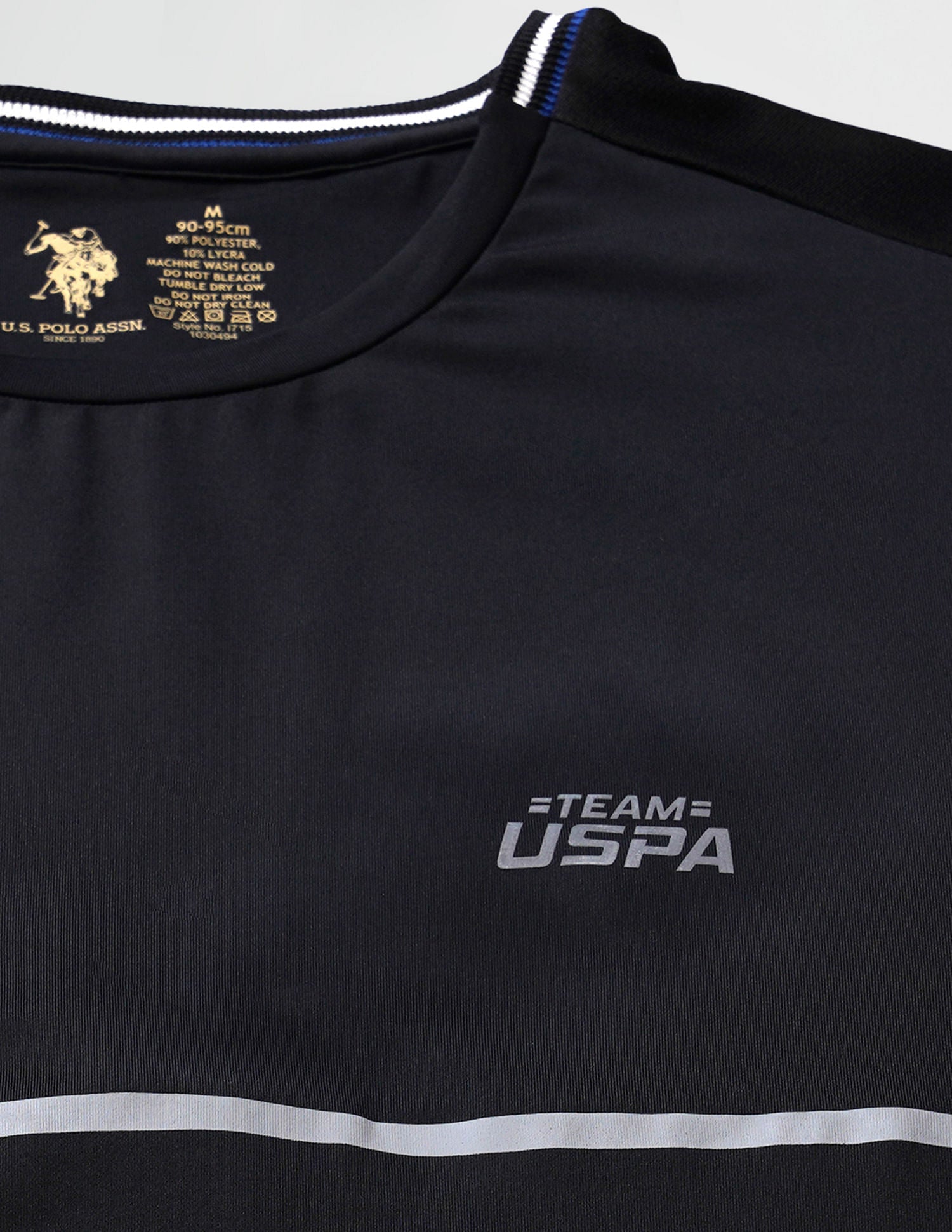 Reflective Logo Crew Neck I715 Lounge T-Shirt - Pack Of 1 Black - U.S. POLO ASSN. | Large