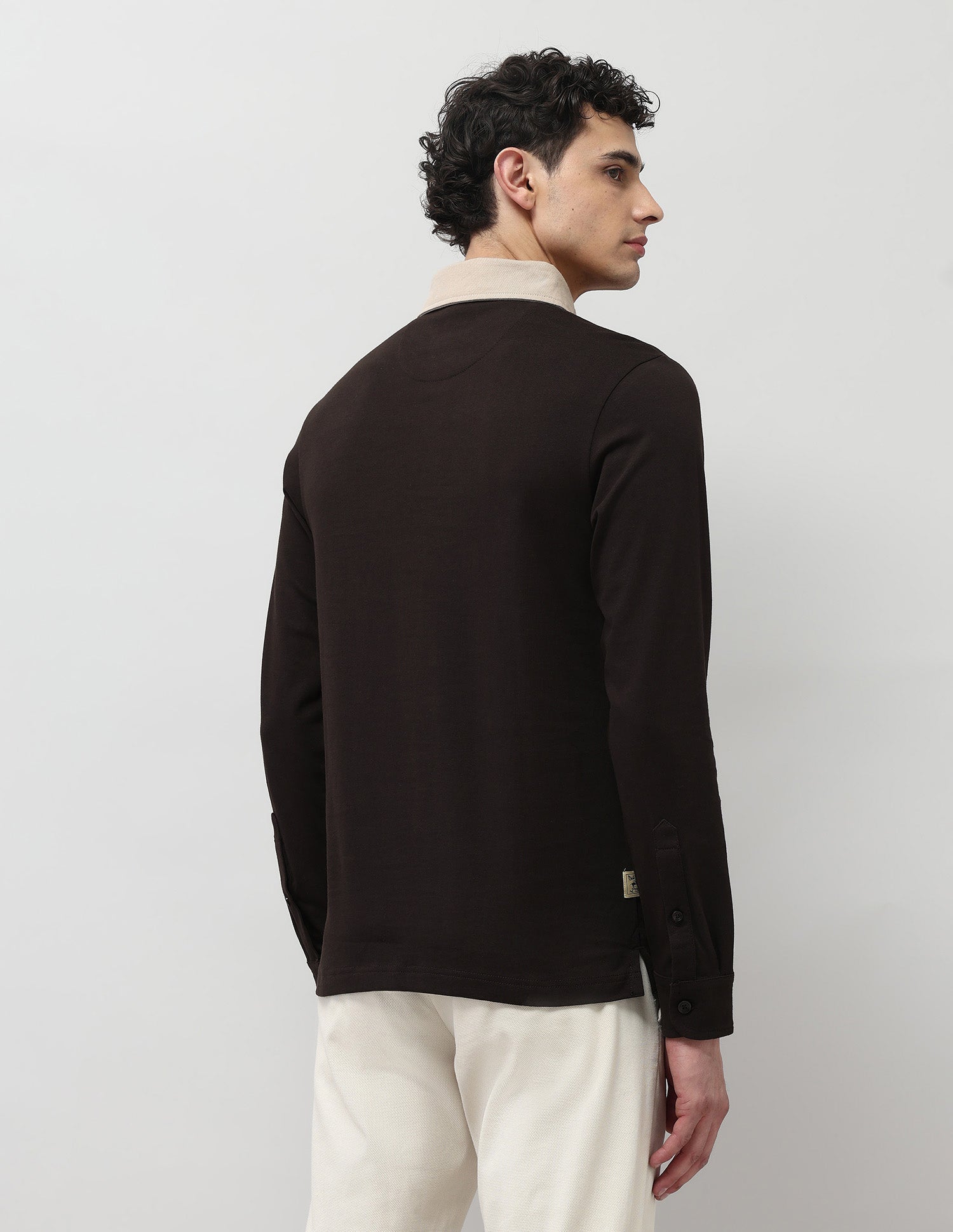 Pure Cotton Muscle Fit Polo Shirt Khaki - U.S. POLO ASSN. | Large