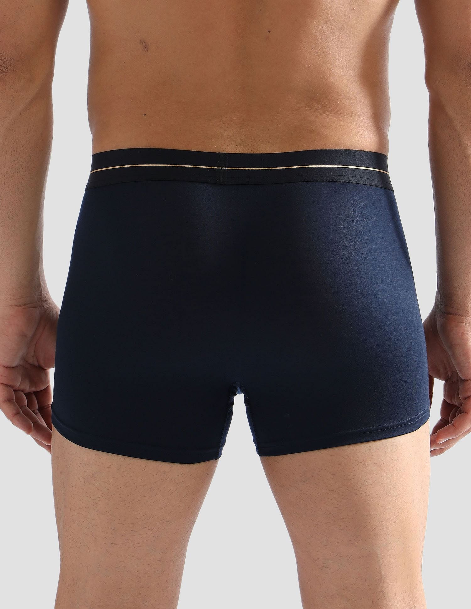 Anti Microbial Solid PT004 Trunks - Pack of 1 Navy - U.S. POLO ASSN. | Large