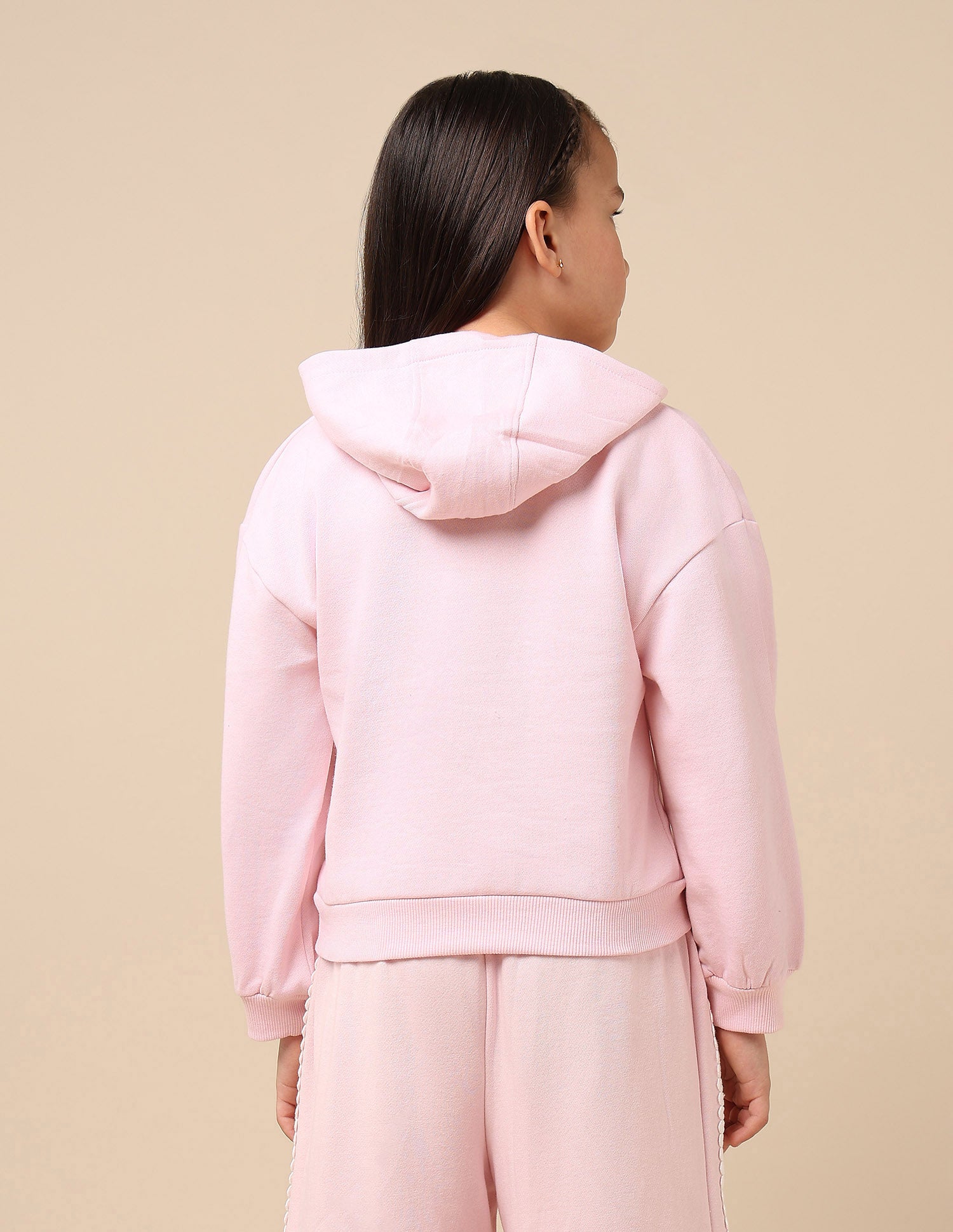 Girls Brand Embroidered Regular Fit Sweatshirt Light Pink - U.S. POLO ASSN. | Large