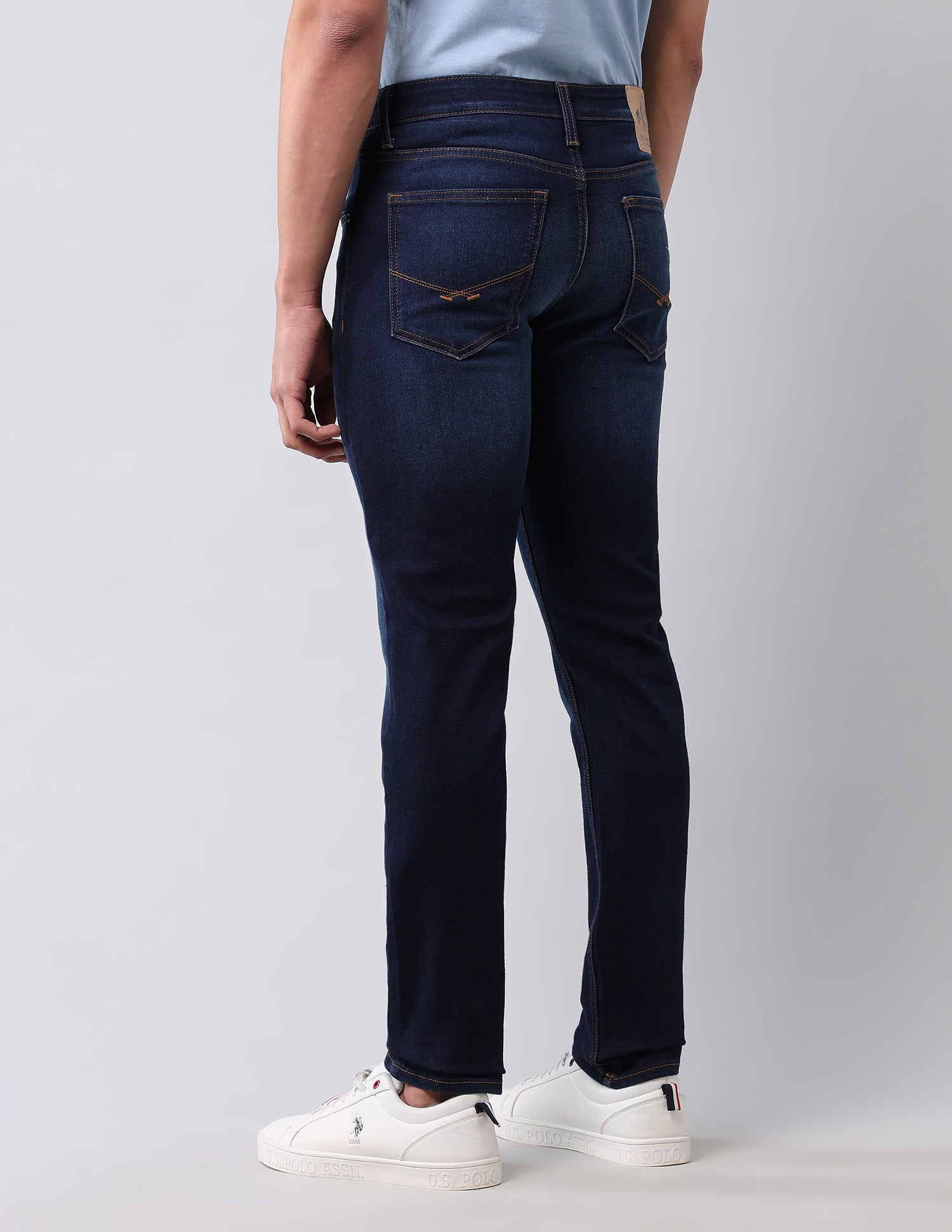 Regallo Skinny Fit Blue Jeans Dark Blue - U.S. Polo Assn. India | Large