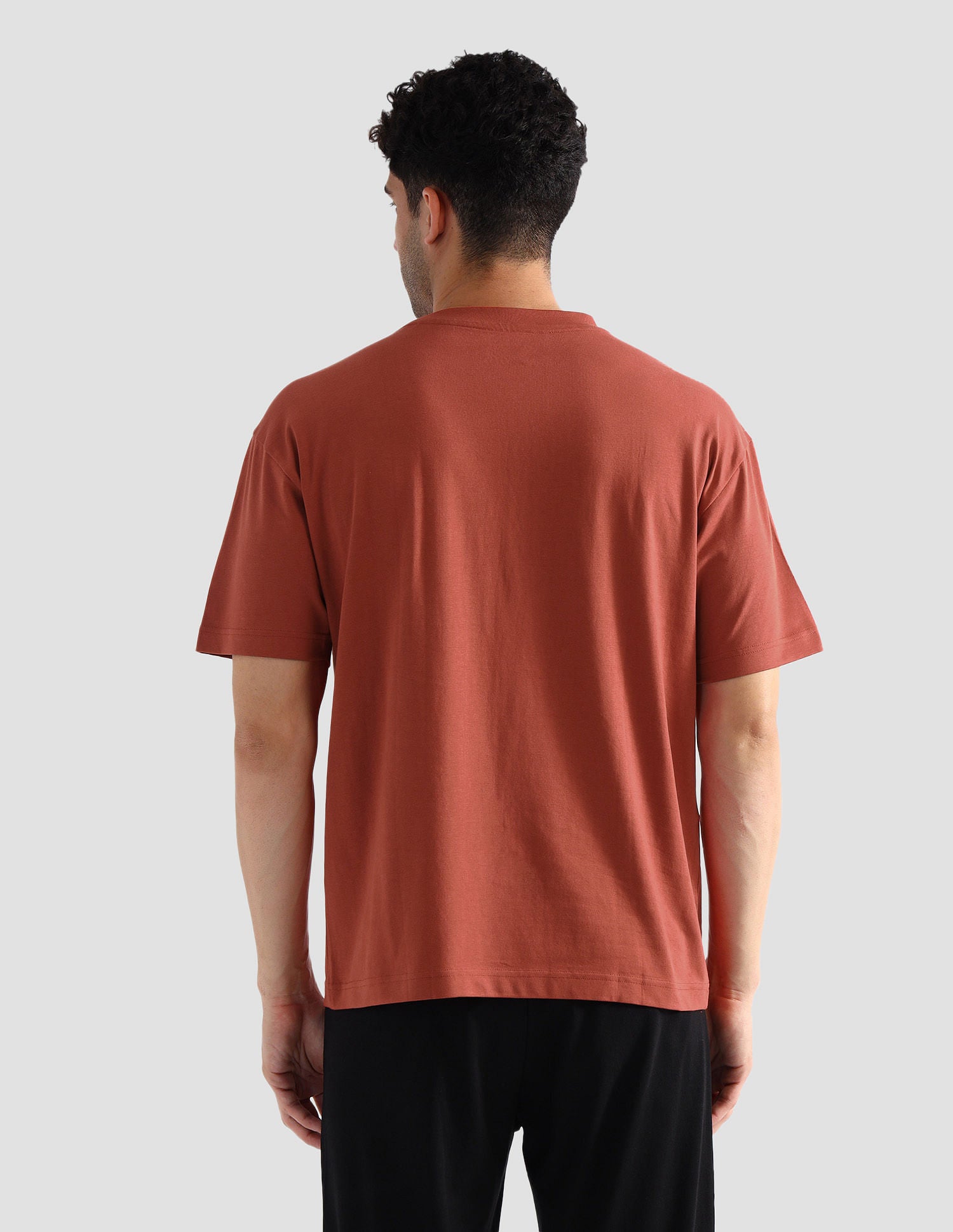 Pure Cotton Oversized OEE04 Lounge T-Shirt Rust - U.S. POLO ASSN. | Large