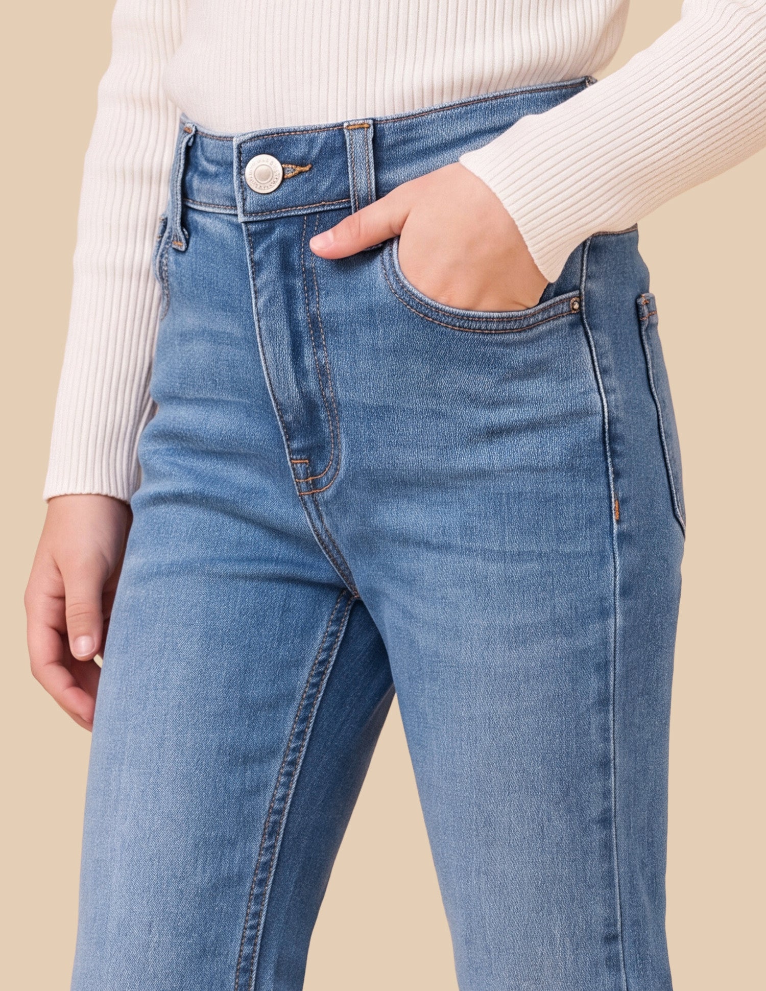 Bootcut Fit Blue Jeans Mid Blue - U.S. Polo Assn. India | Large