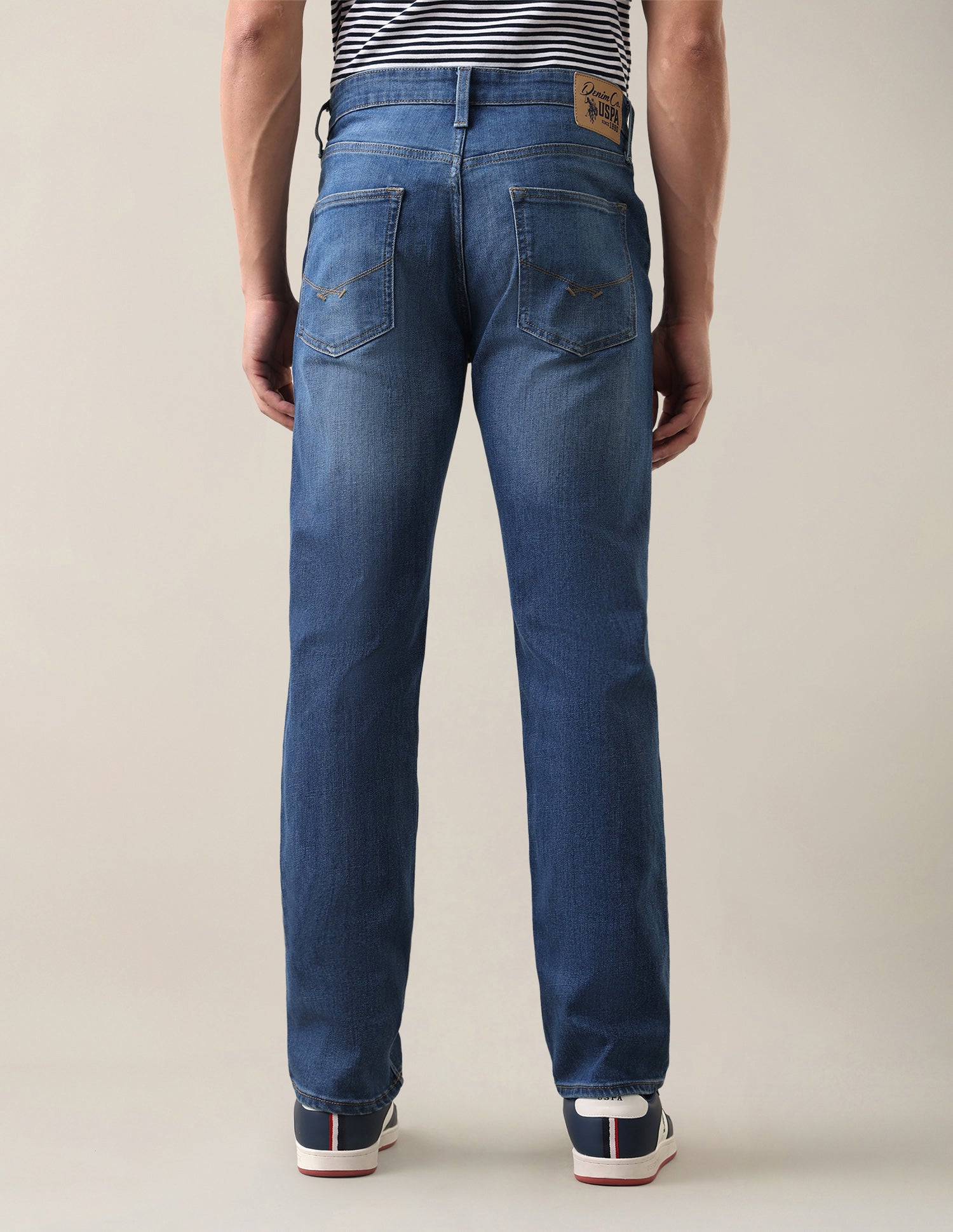 Harold Slim Straight Fit Blue Jeans Indigo - U.S. Polo Assn. India | Large