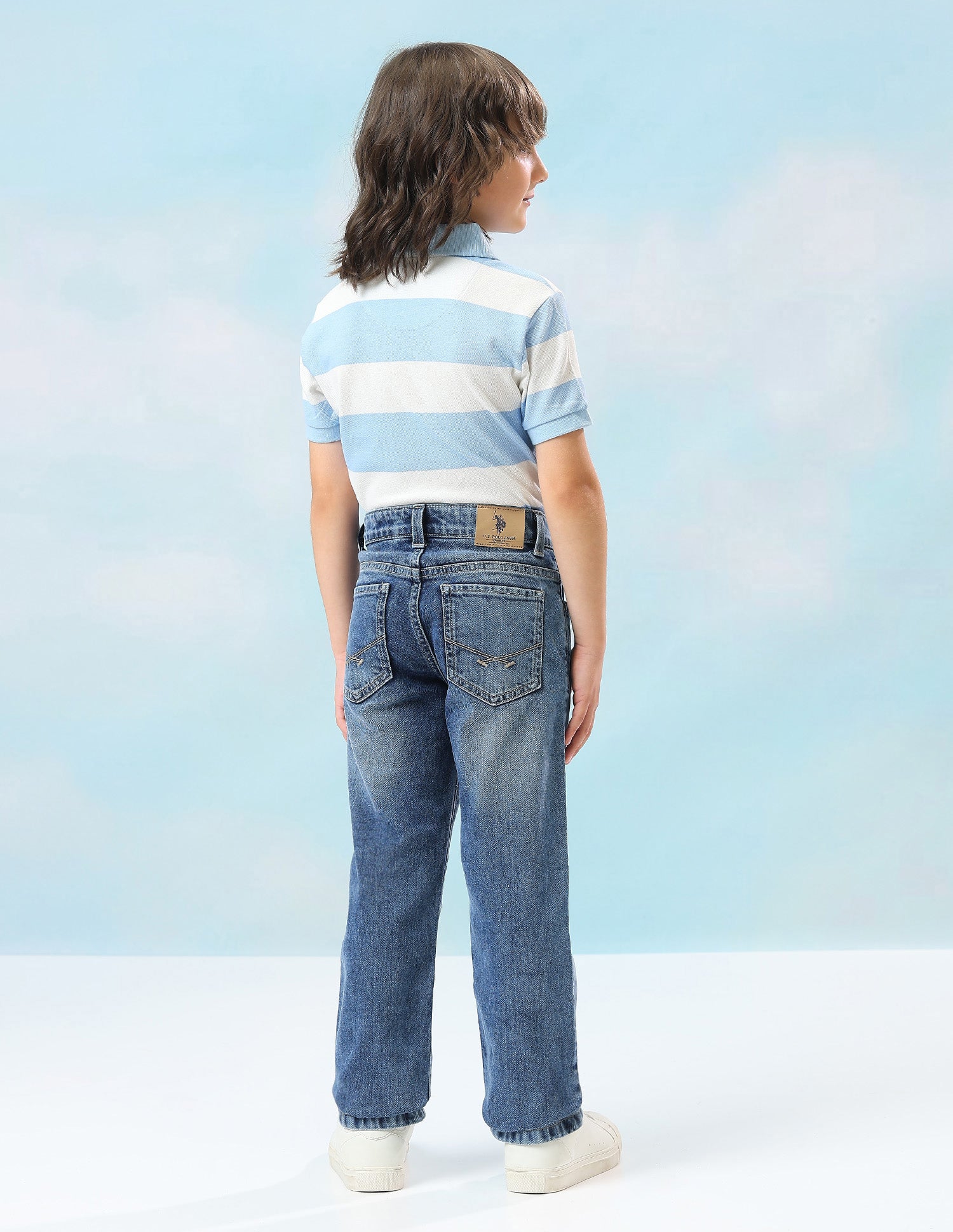 Relaxed Fit Mid Rise Jeans Indigo - U.S. Polo Assn. India | Large