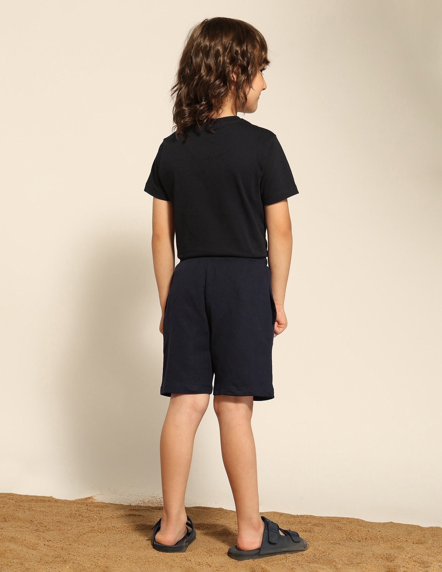 Boys Pure Cotton Mid Rise Shorts Navy - U.S. POLO ASSN. | Large