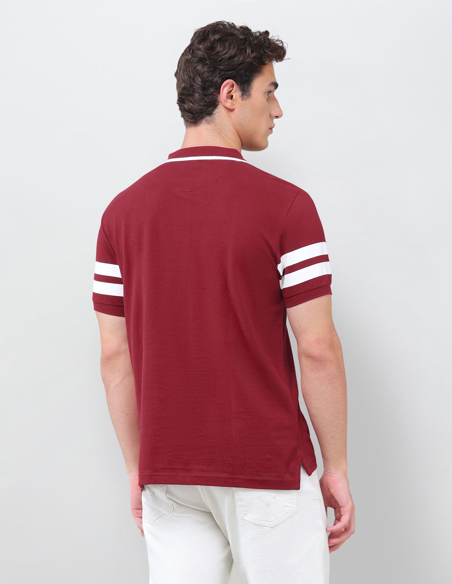 Solid Slim Fit Polo Shirt Red - U.S. Polo Assn. India | Large