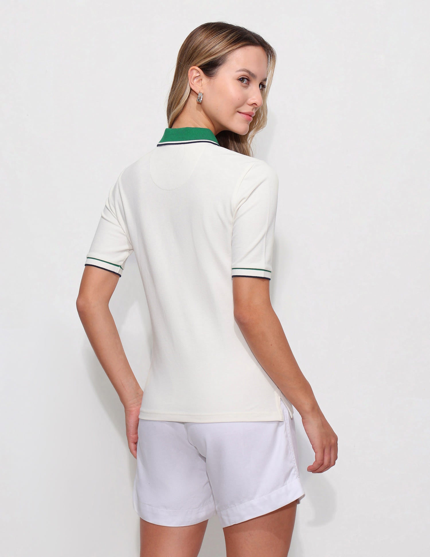 Regular Fit Contrast Collar Polo Shirt White - U.S. Polo Assn. India | Large