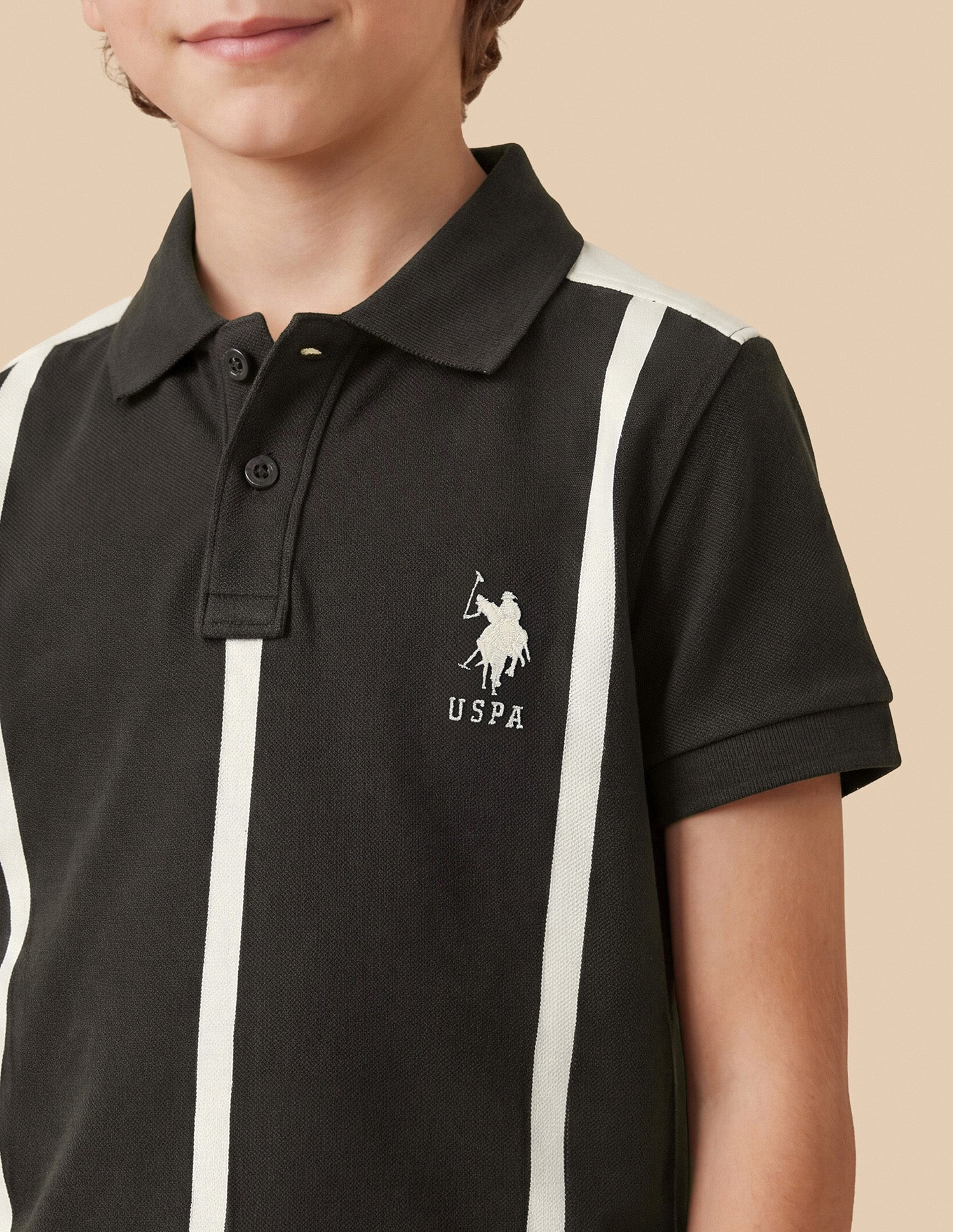Brand Printed Regular Fit Polo Shirt Brown - U.S. Polo Assn. India | Large