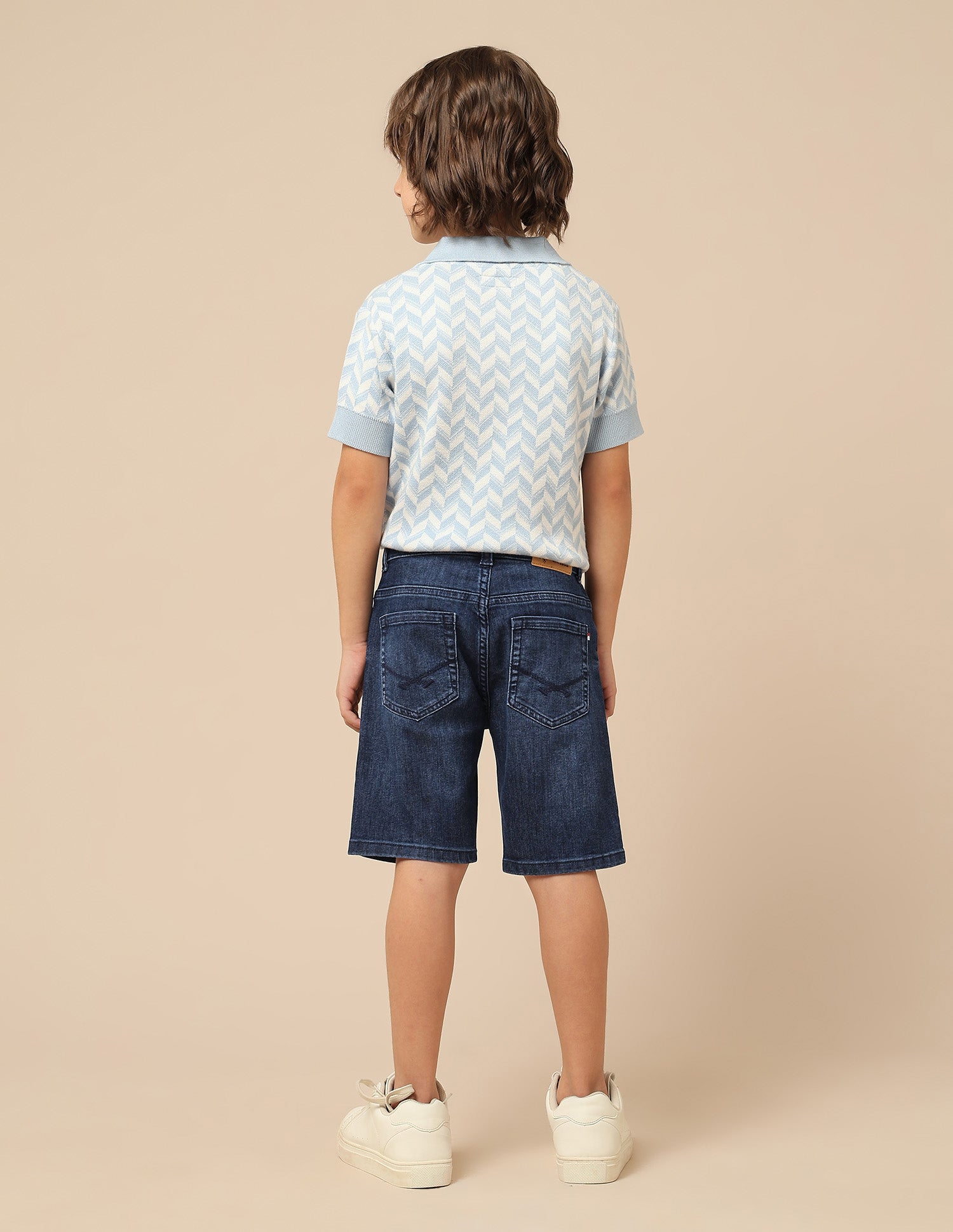 Boys Relaxed Fit Denim Shorts Dark Blue - U.S. POLO ASSN. | Large