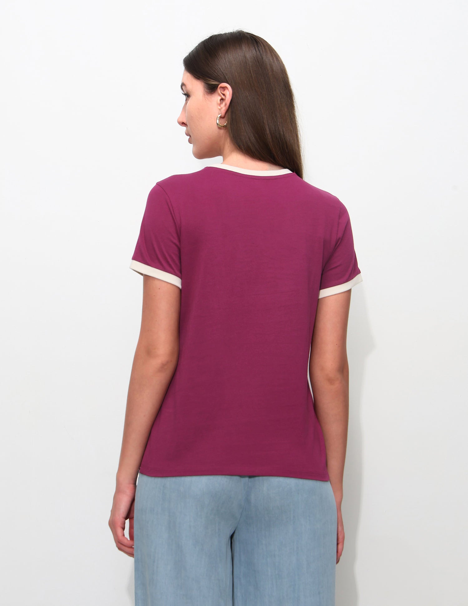 Regular Fit Brand Printed T-Shirt Wine - U.S. Polo Assn. India | Large