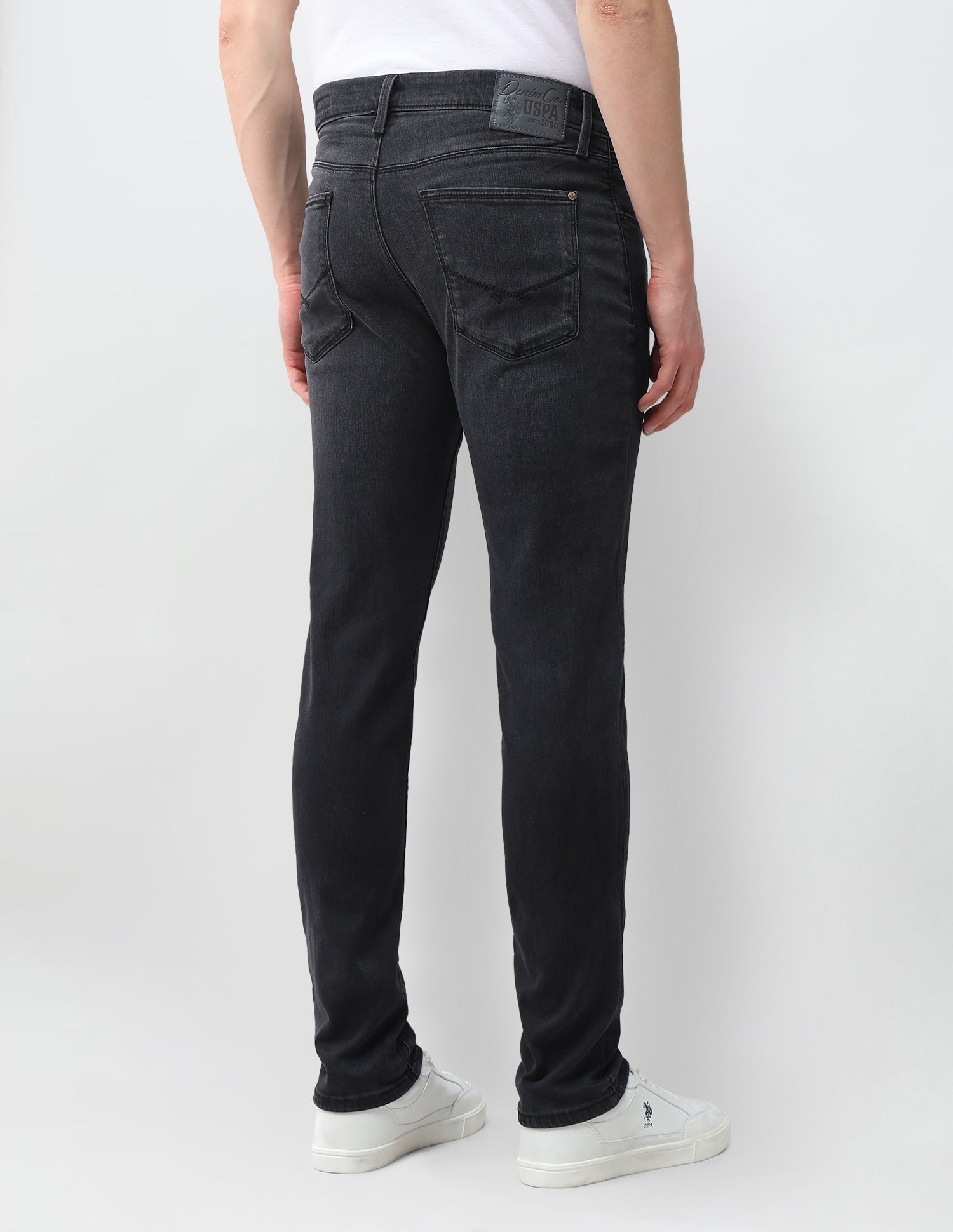 Brandon Slim Tapered Fit Grey Jeans Grey - U.S. Polo Assn. India | Large