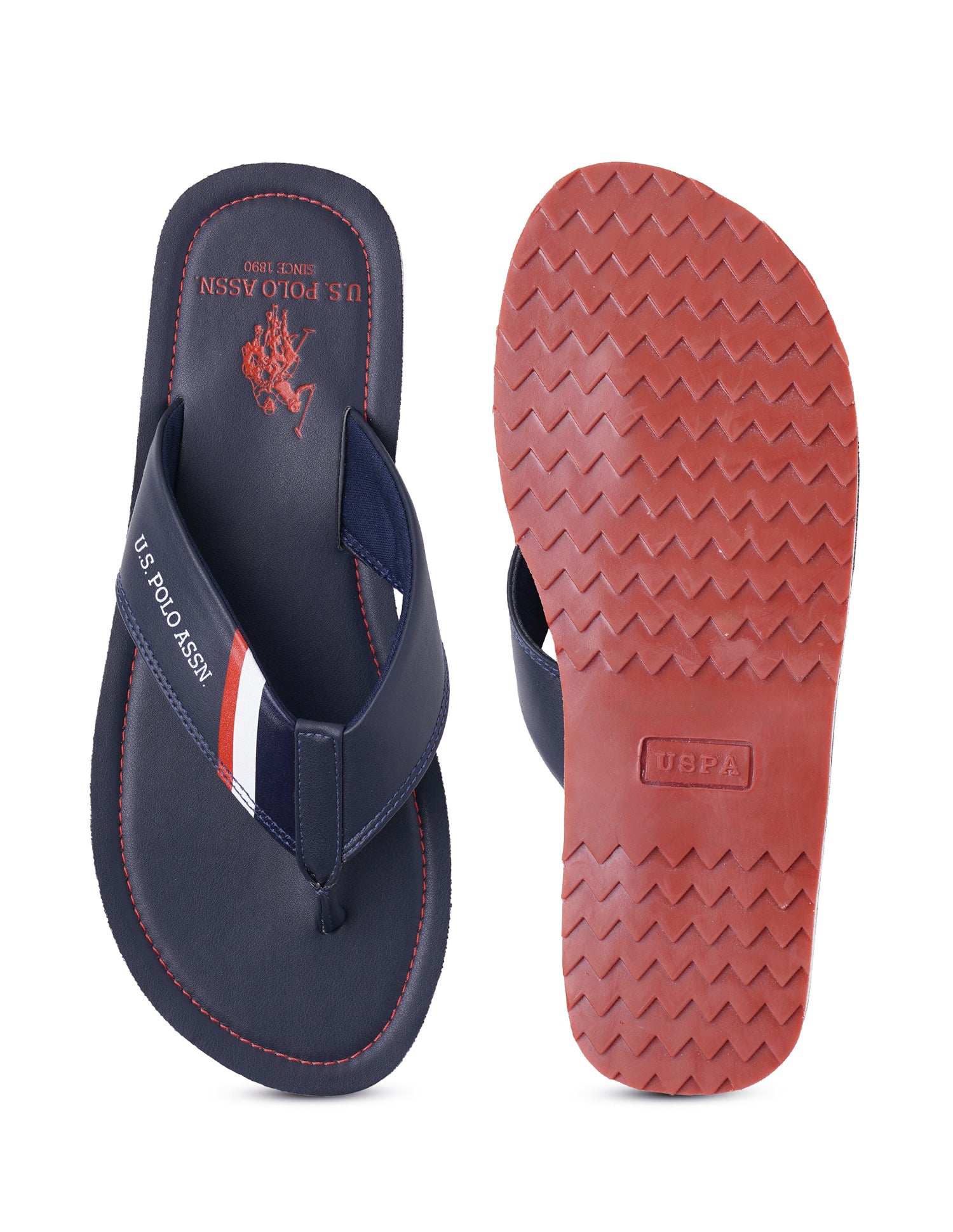 Men Patt 3 Slippers Navy - U.S. POLO ASSN. | Large