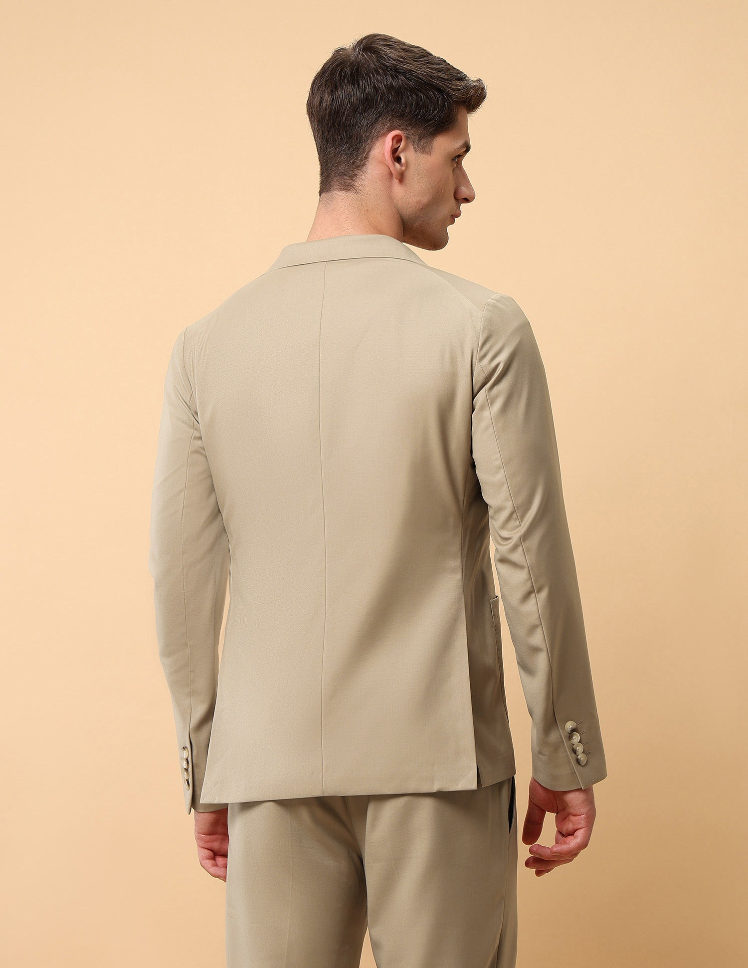 Pacho X Satin Slim Fit Blazer Beige - U.S. POLO ASSN. | Large