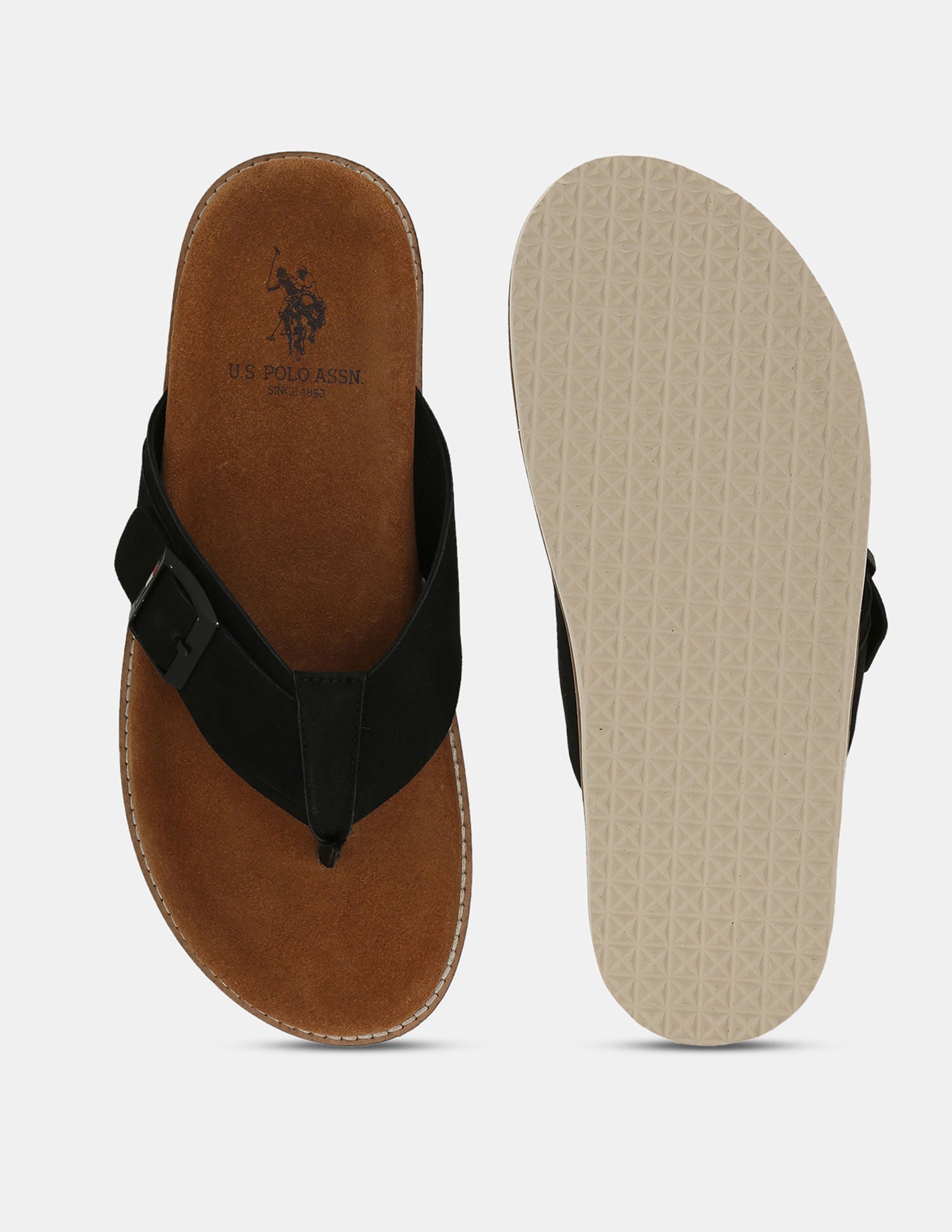 Men Ranger Flip Flops Black - U.S. POLO ASSN. | Large
