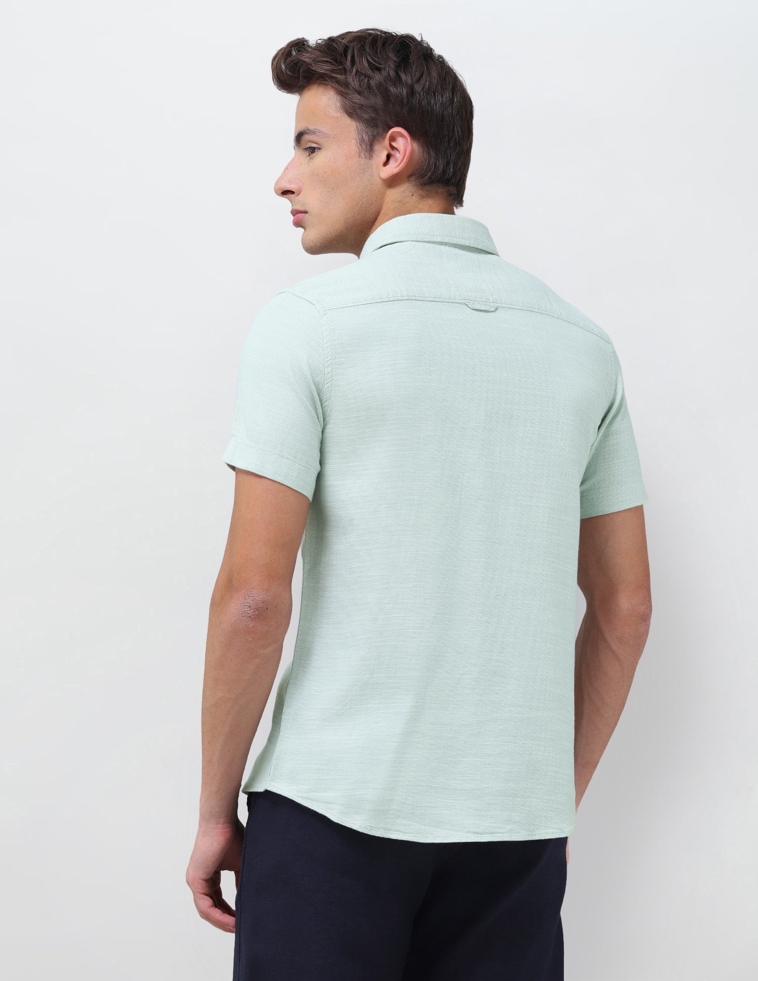 Solid Regular Fit Shirt Green - U.S. Polo Assn. India | Large