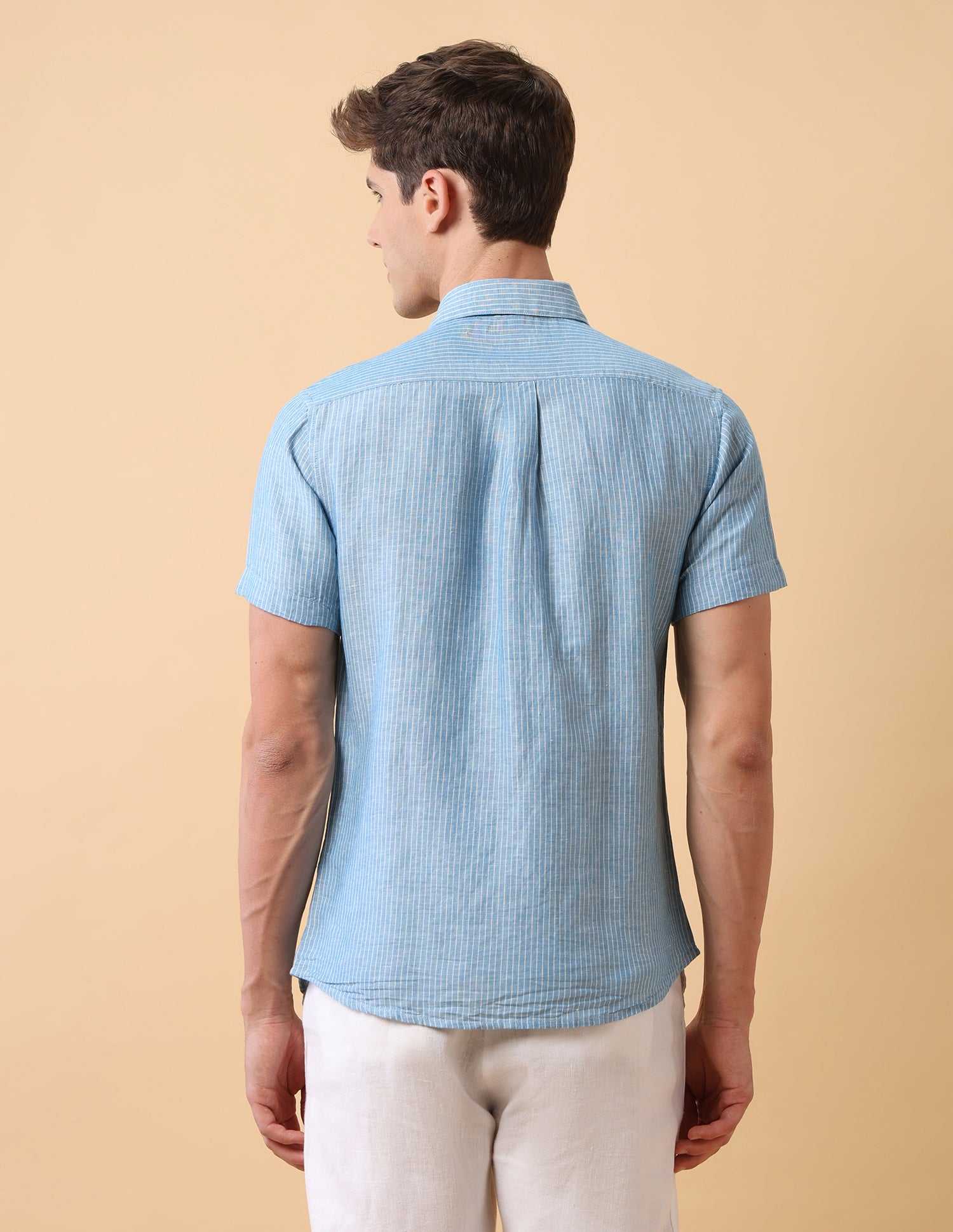 Pacho X Dobby Regular Fit Shirt Teal - U.S. Polo Assn. India | Large
