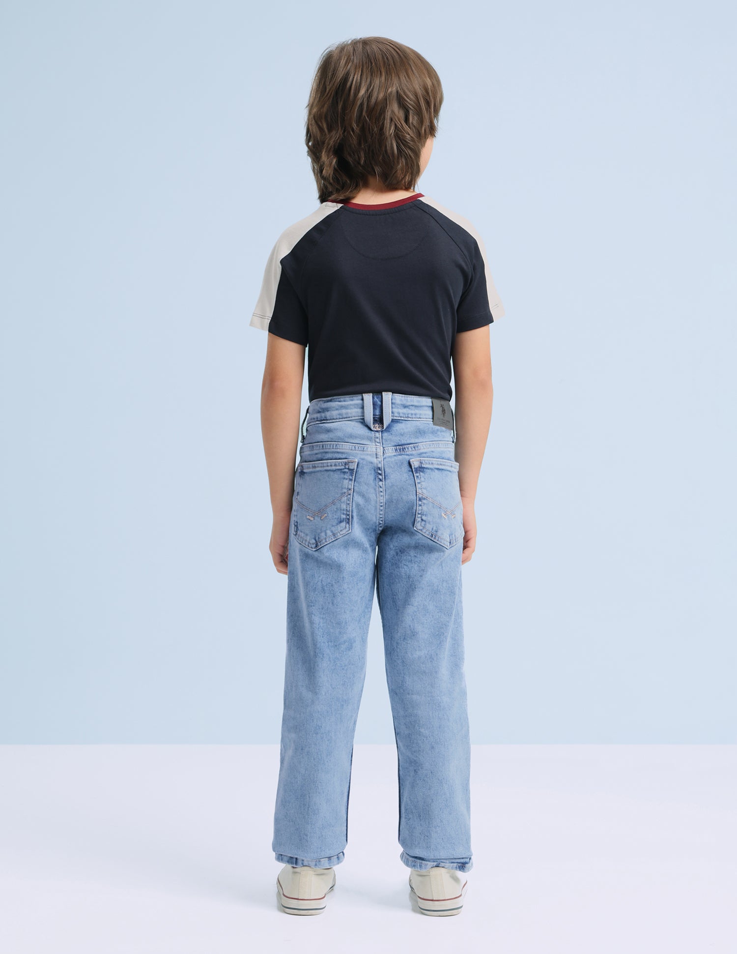 Harold Slim Straight Blue Jeans Light Indigo - U.S. Polo Assn. India | Large
