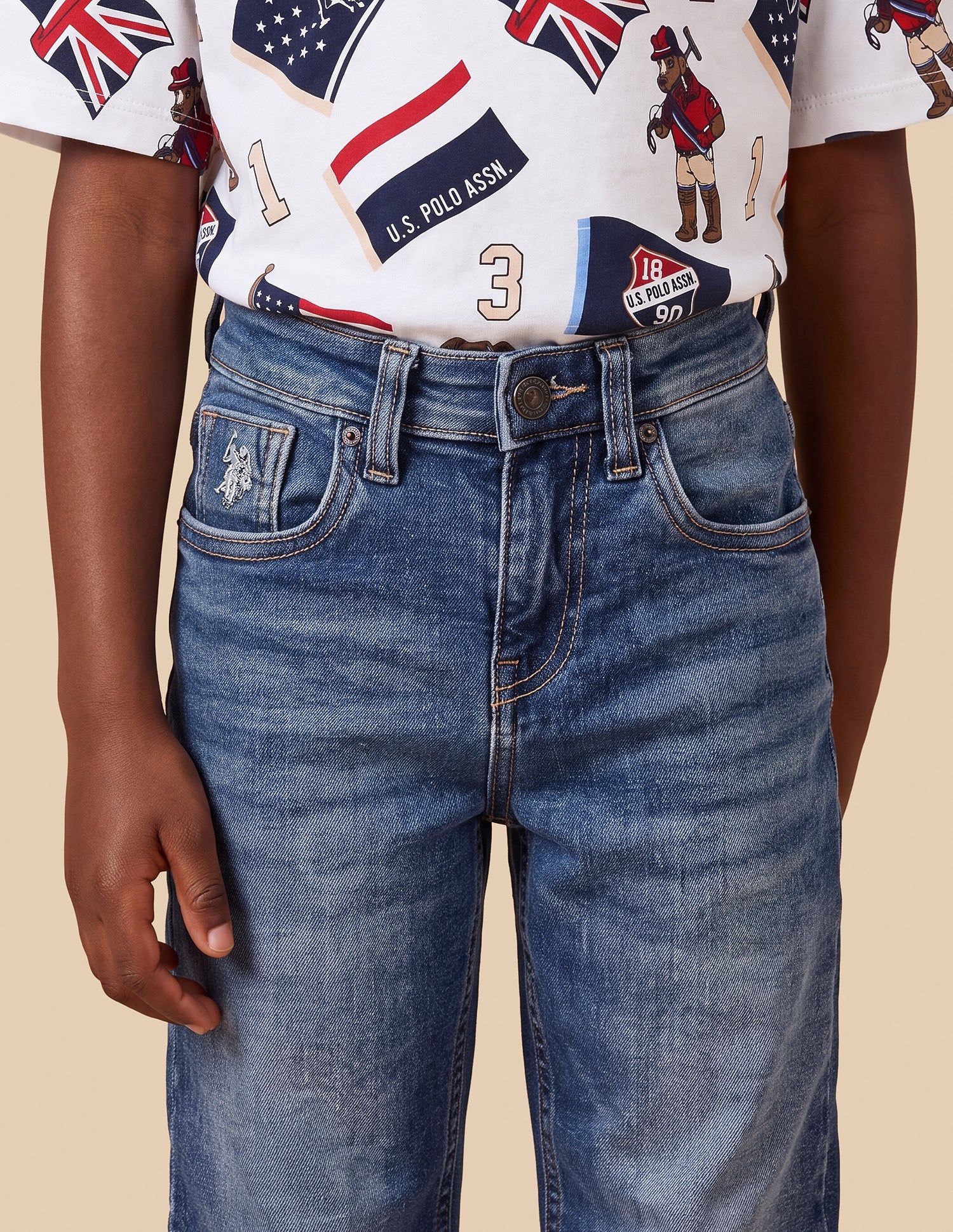 Shawn Baggy Fit Blue Jeans Blue - U.S. Polo Assn. India | Large