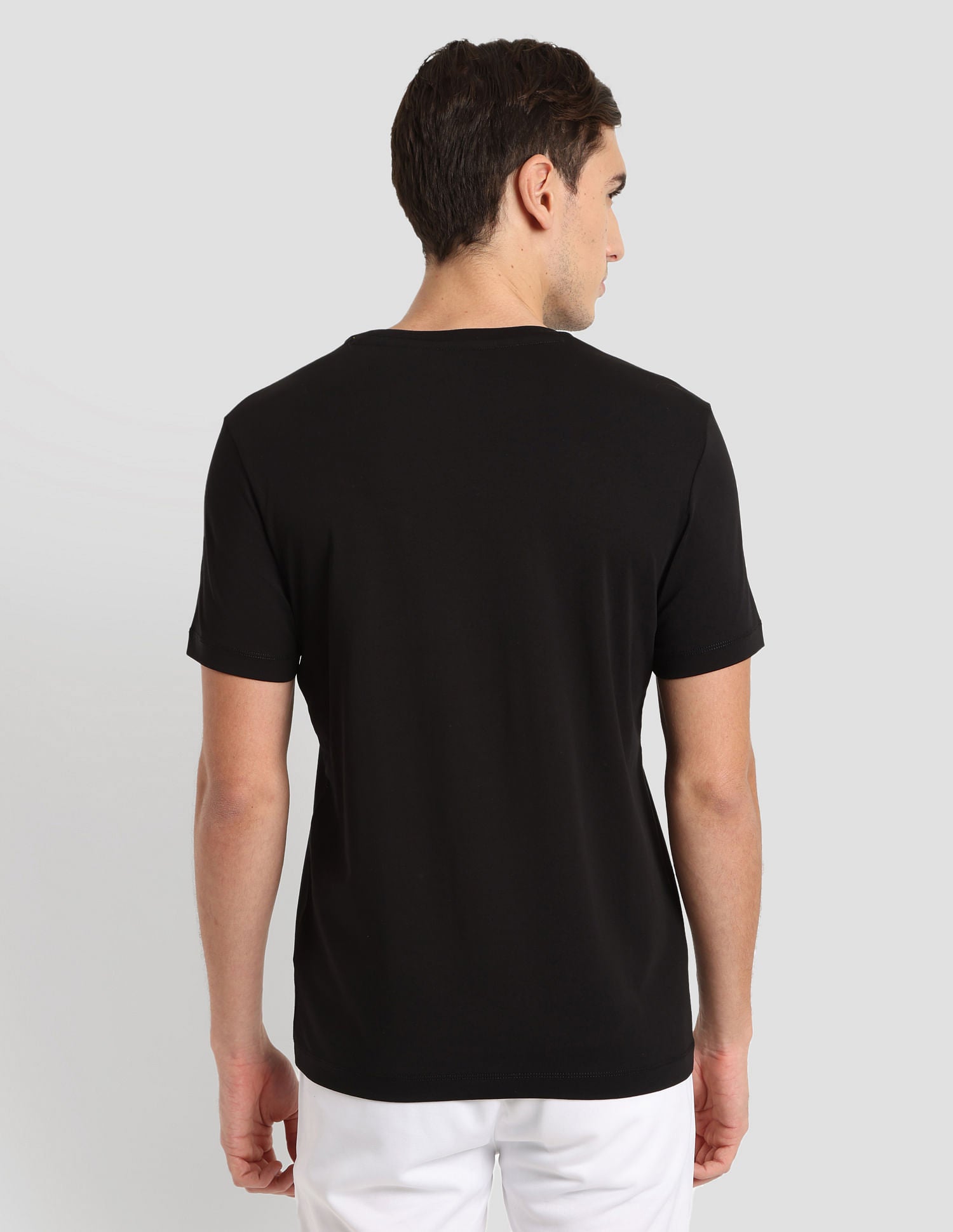 Brand Print Sport T-Shirt Black - U.S. Polo Assn. India | Large