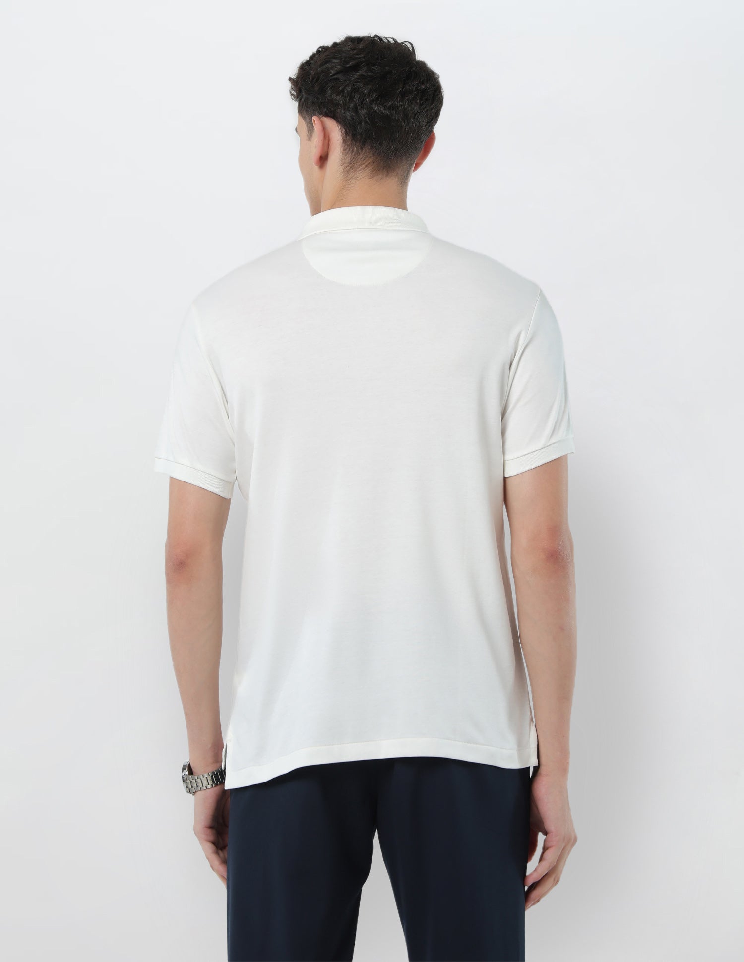 Vertical Striped Slim Fit Polo Shirt Off White - U.S. POLO ASSN. | Large