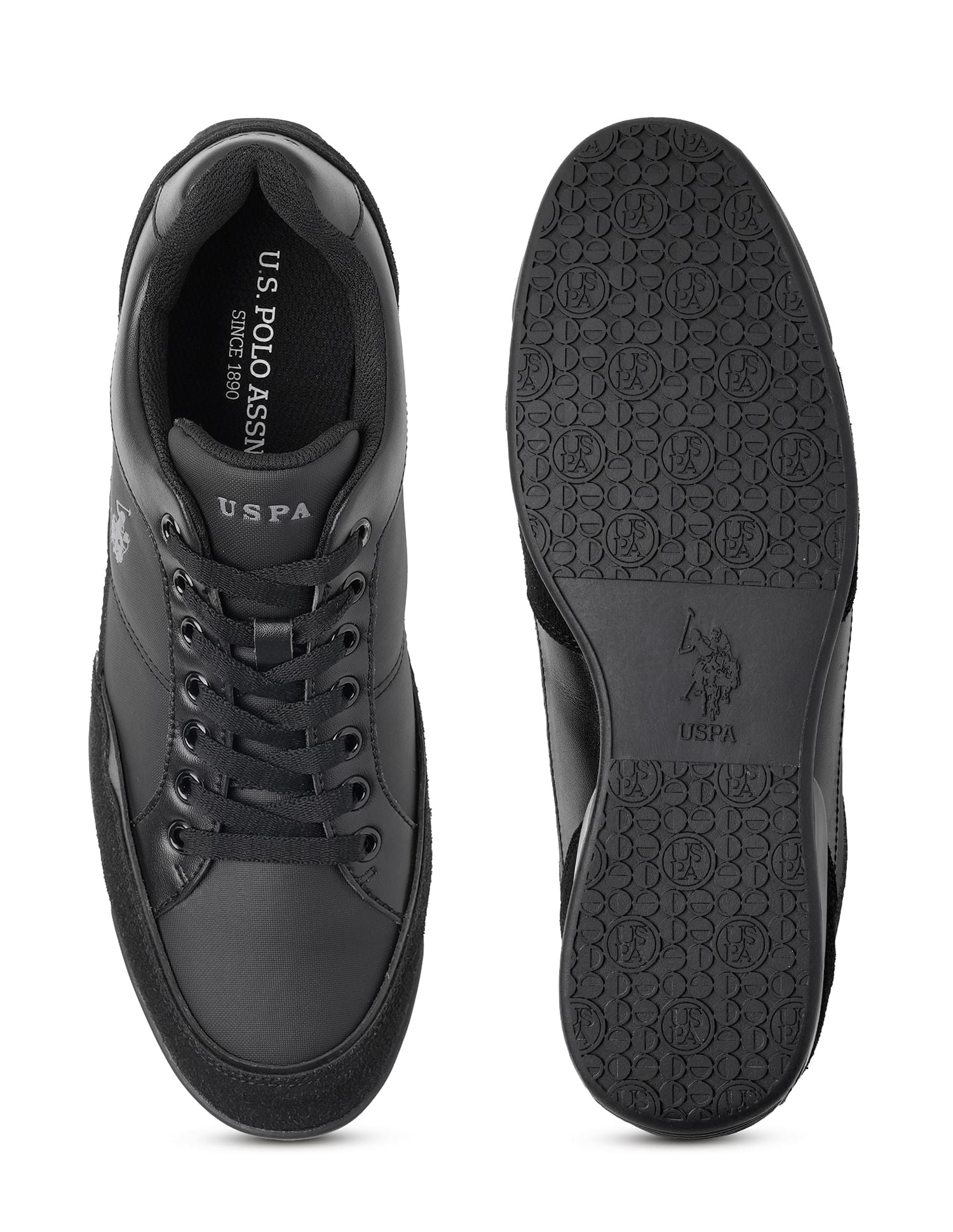 Nadel Suede Casual Shoes Black - U.S. POLO ASSN. | Large