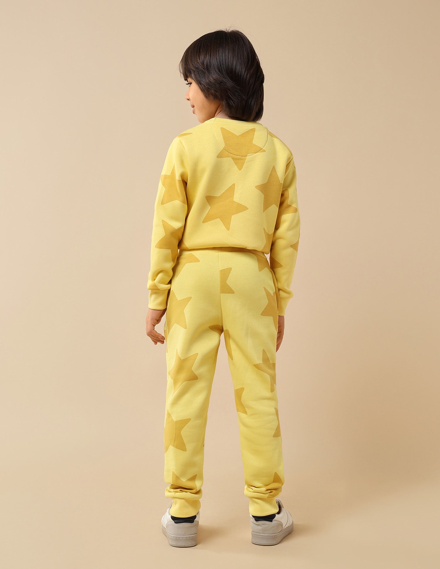 Boys Geometric Printed Regular Fit Joggers Yellow - U.S. POLO ASSN. | Large