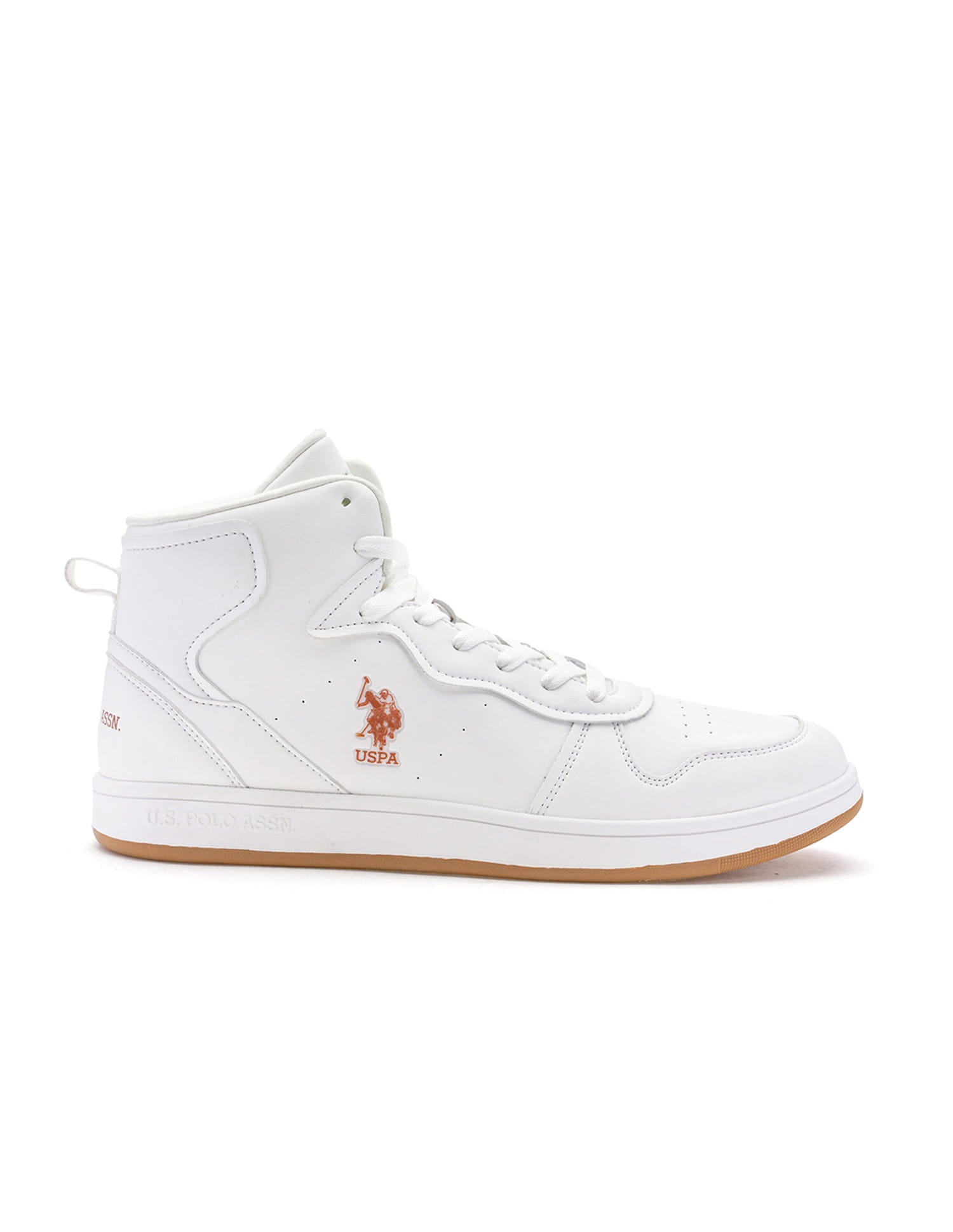 Men Rowan 2.0 Off White Retro Court Mid Top  Sneakers Off White - U.S. Polo Assn. India | Large