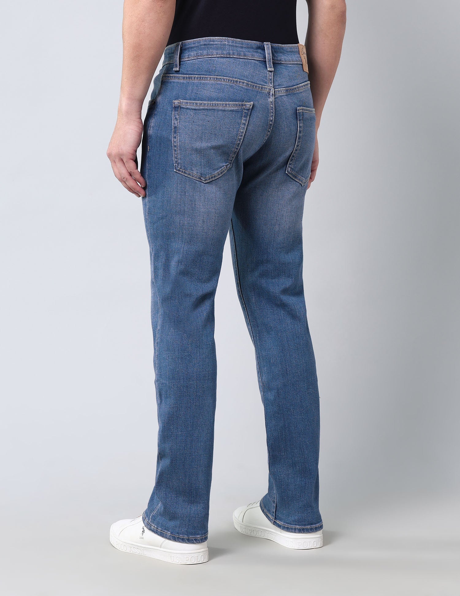 Mid Rise Harold Slim Straight Fit Jeans Blue - U.S. Polo Assn. India | Large