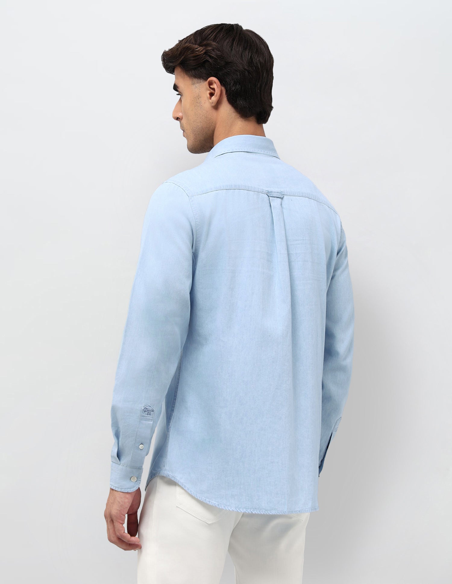 Solid Twill Shirt Light Indigo - U.S. POLO ASSN. | Large