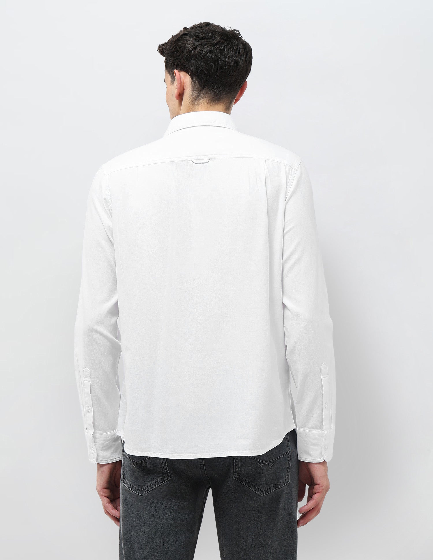 Solid Regular Fit Shirt White - U.S. Polo Assn. India | Large