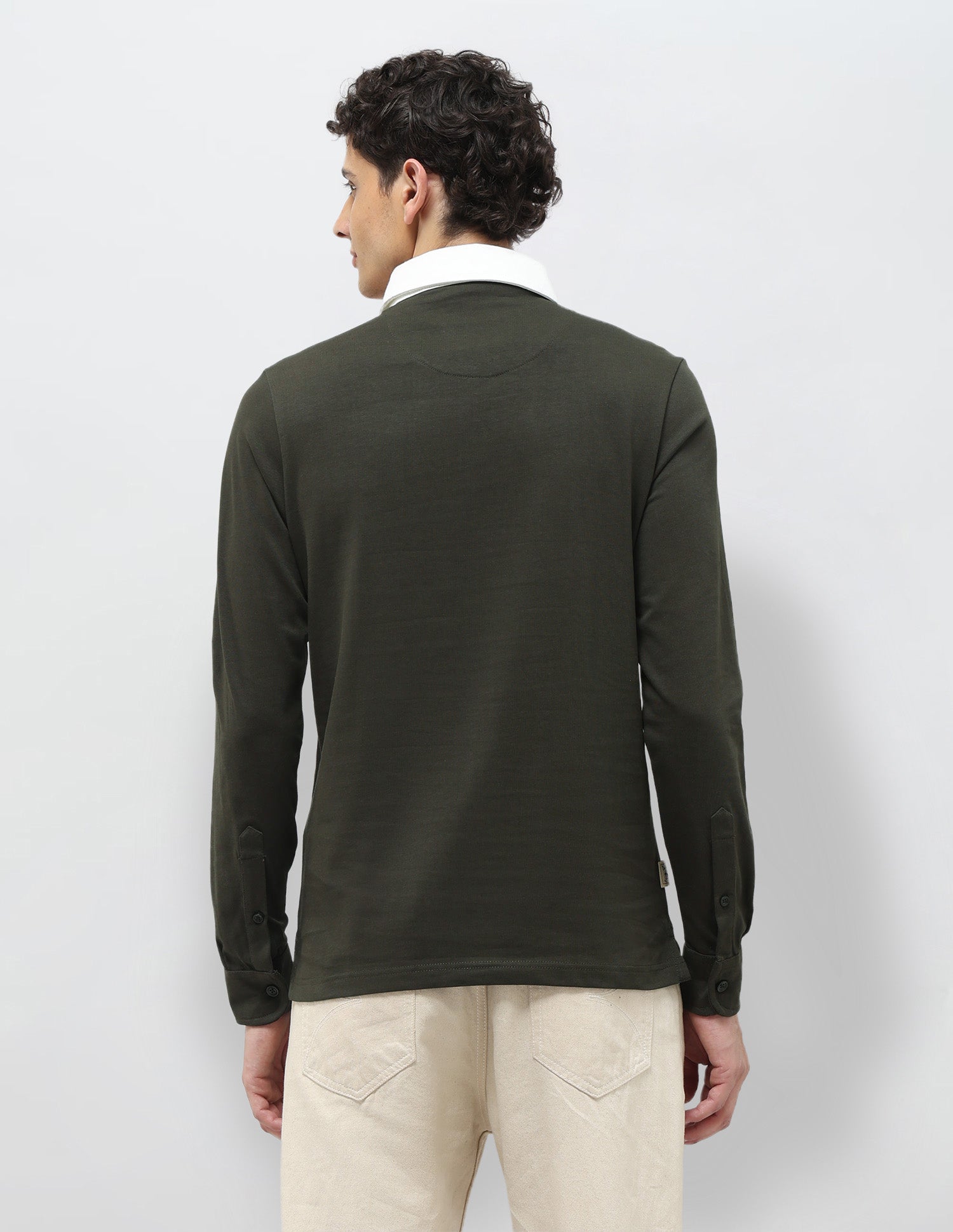 Pure Cotton Muscle Fit Polo Shirt Olive - U.S. POLO ASSN. | Large