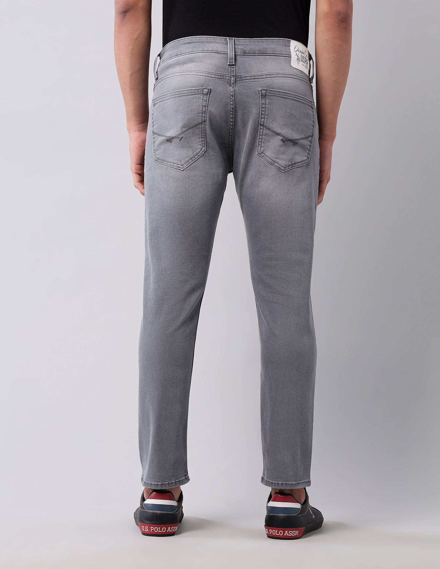 Henry Tapered Fit Grey Jeans Grey - U.S. Polo Assn. India | Large