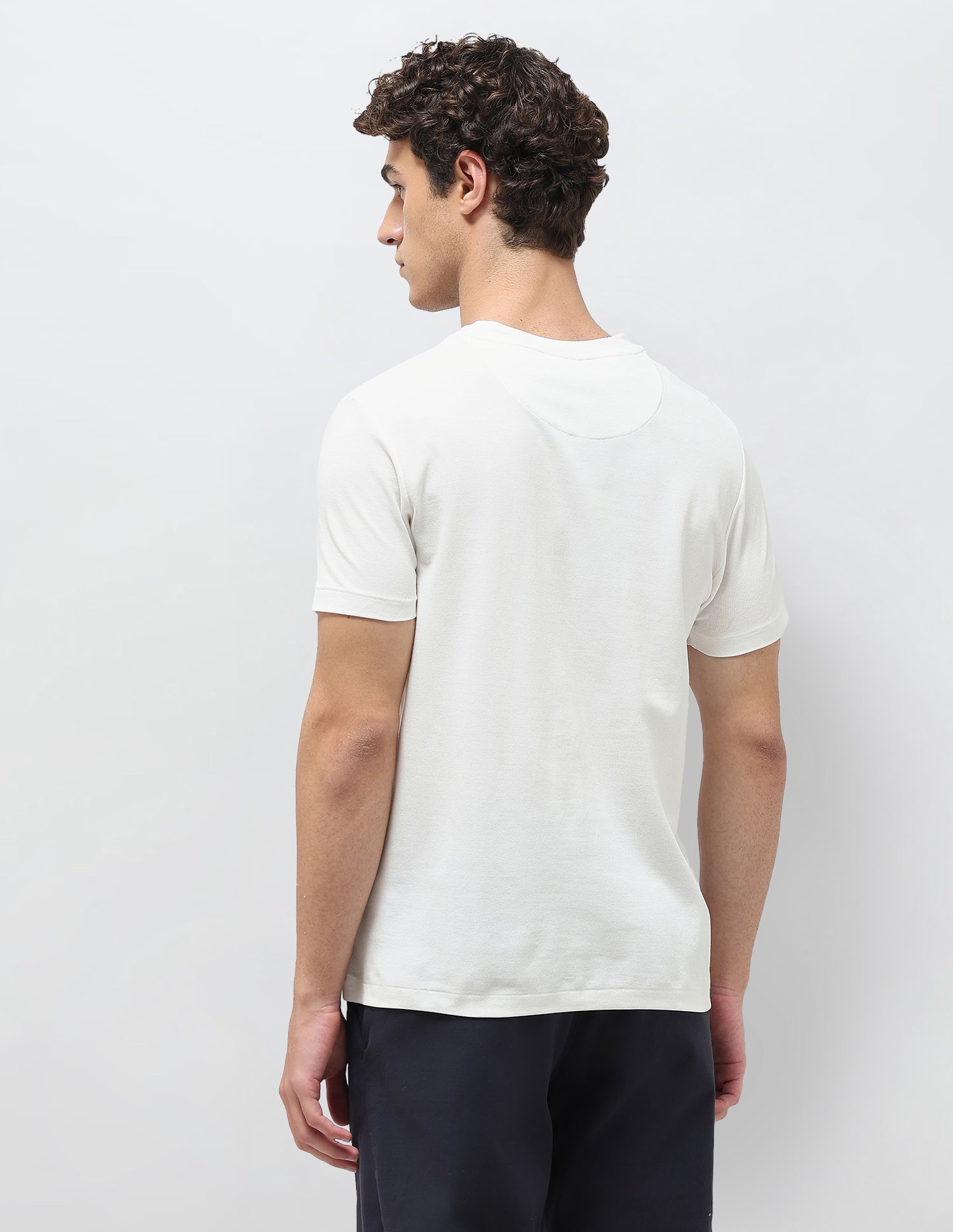 Graphic Brand Printed Slim Fit T-Shirt Off White - U.S. Polo Assn. India | Large