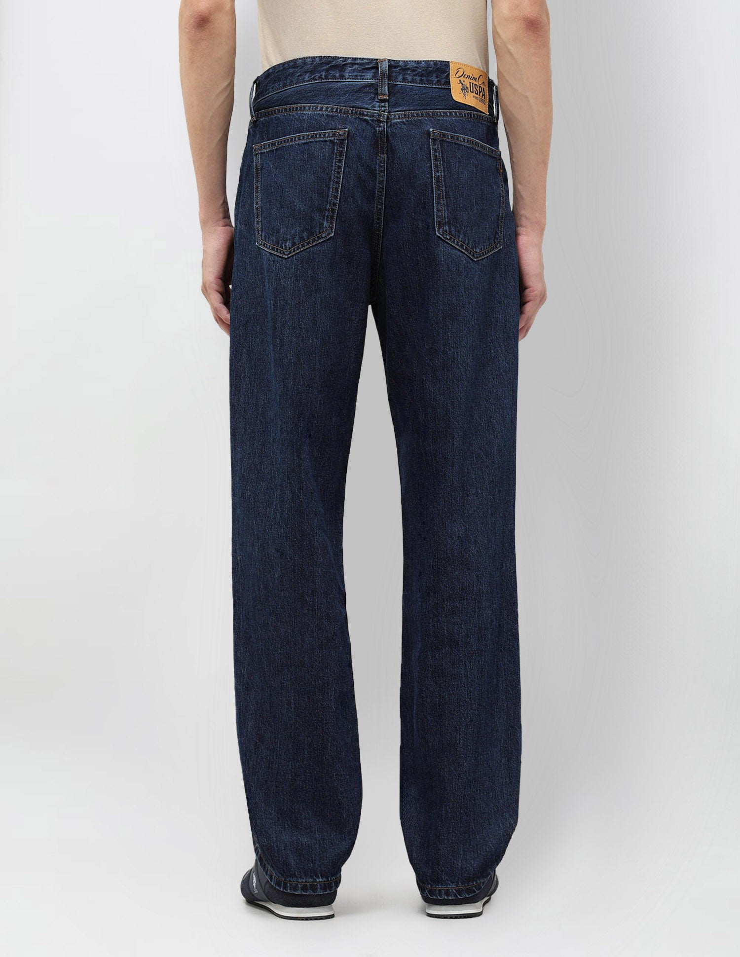 Shawn Relaxed Fit Blue Jeans Dark Wash - U.S. POLO ASSN. | Large