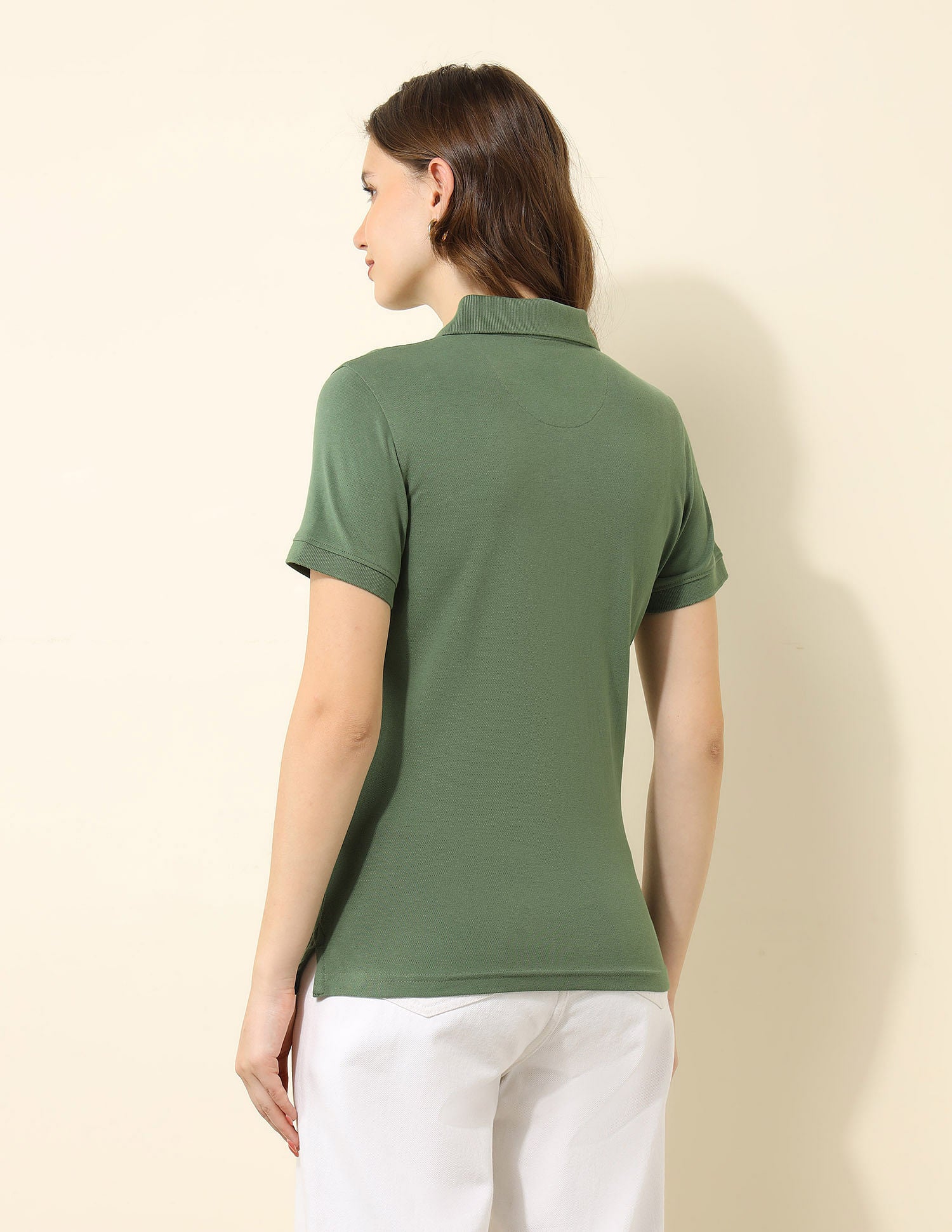 Regular Fit Solid Polo Shirt Light Olive - U.S. POLO ASSN. | Large