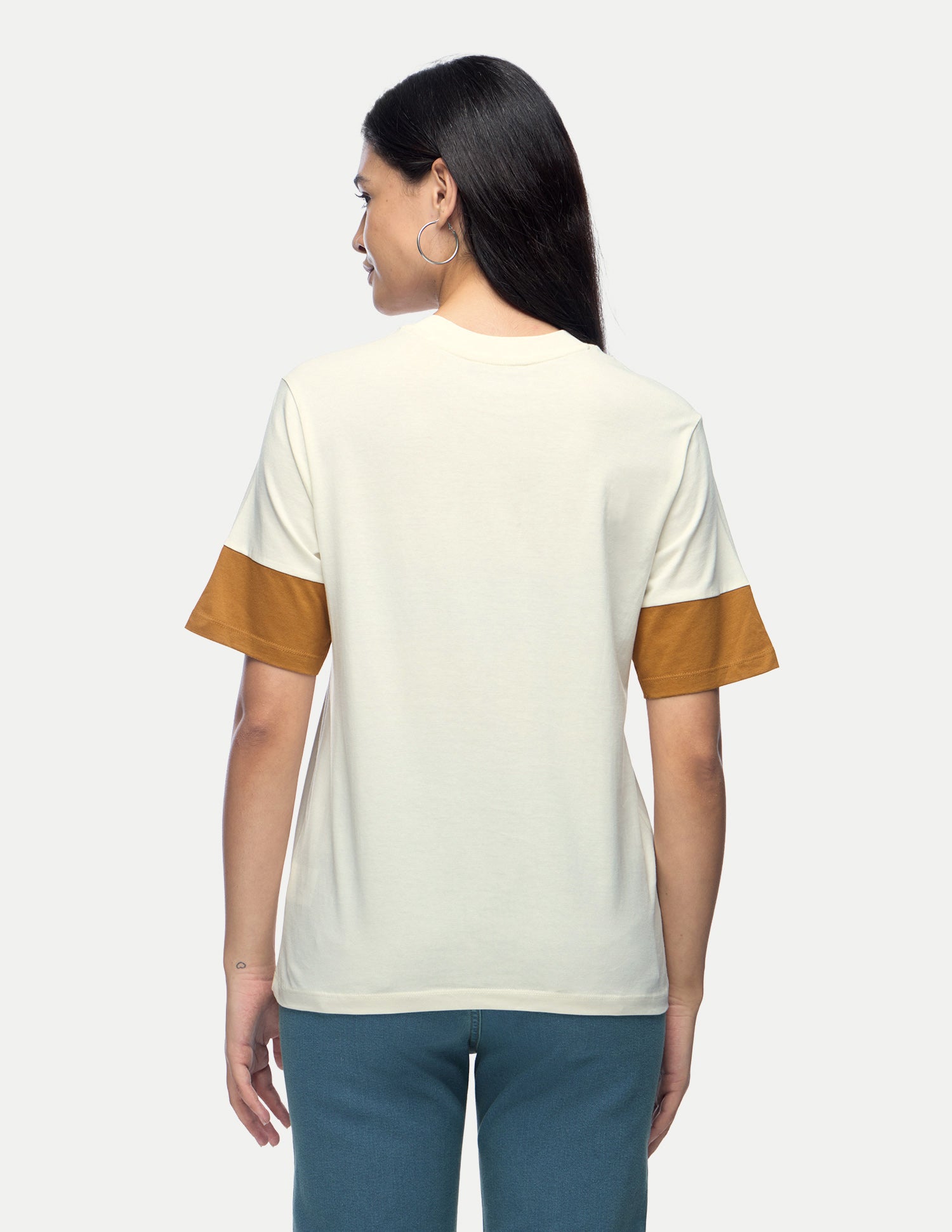 Brand Printed Relaxed Fit T-Shirt Off White - U.S. Polo Assn. India | Large