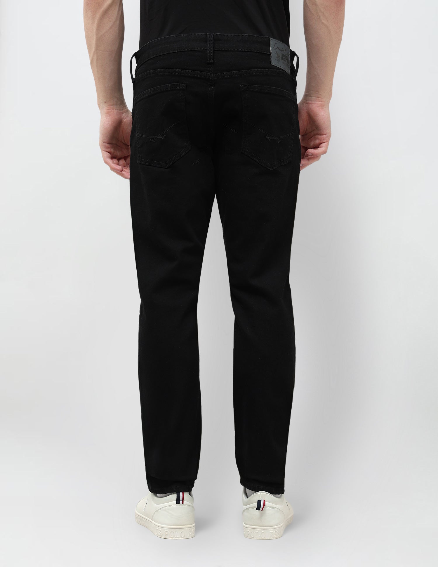 Brandon Slim Tapered Fit Mid Rise Jeans Black - U.S. POLO ASSN. | Large