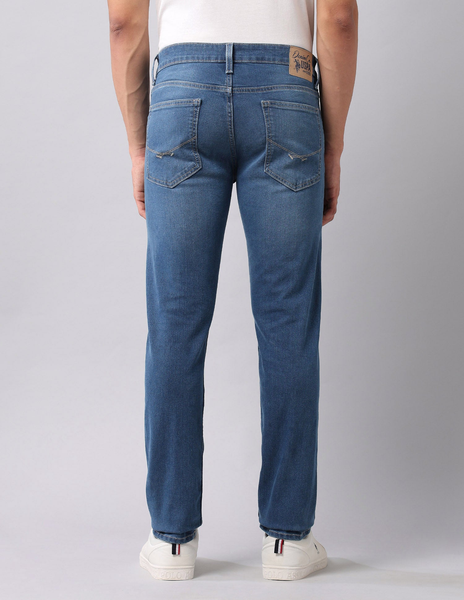 Regallo Skinny Fit Blue Jeans Blue - U.S. Polo Assn. India | Large