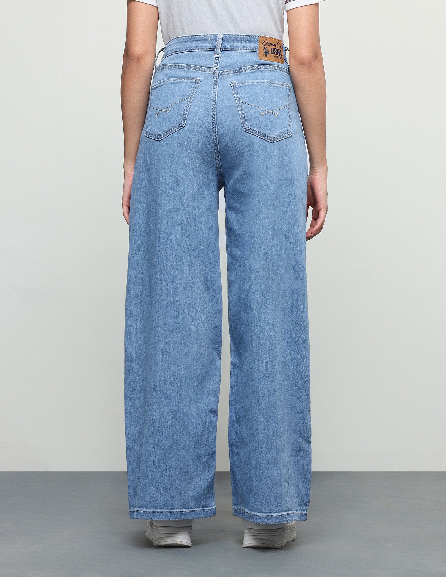 Ultra Wideleg Fit Blue Jeans Blue - U.S. Polo Assn. India | Large