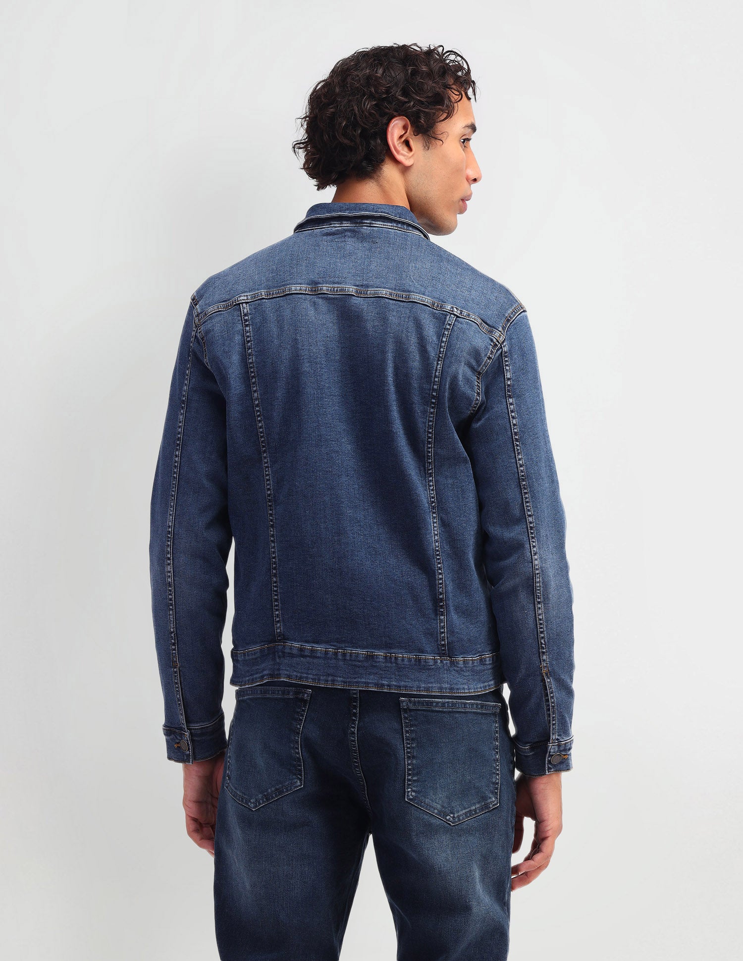 Solid Regular Fit Jacket Blue - U.S. POLO ASSN. | Large