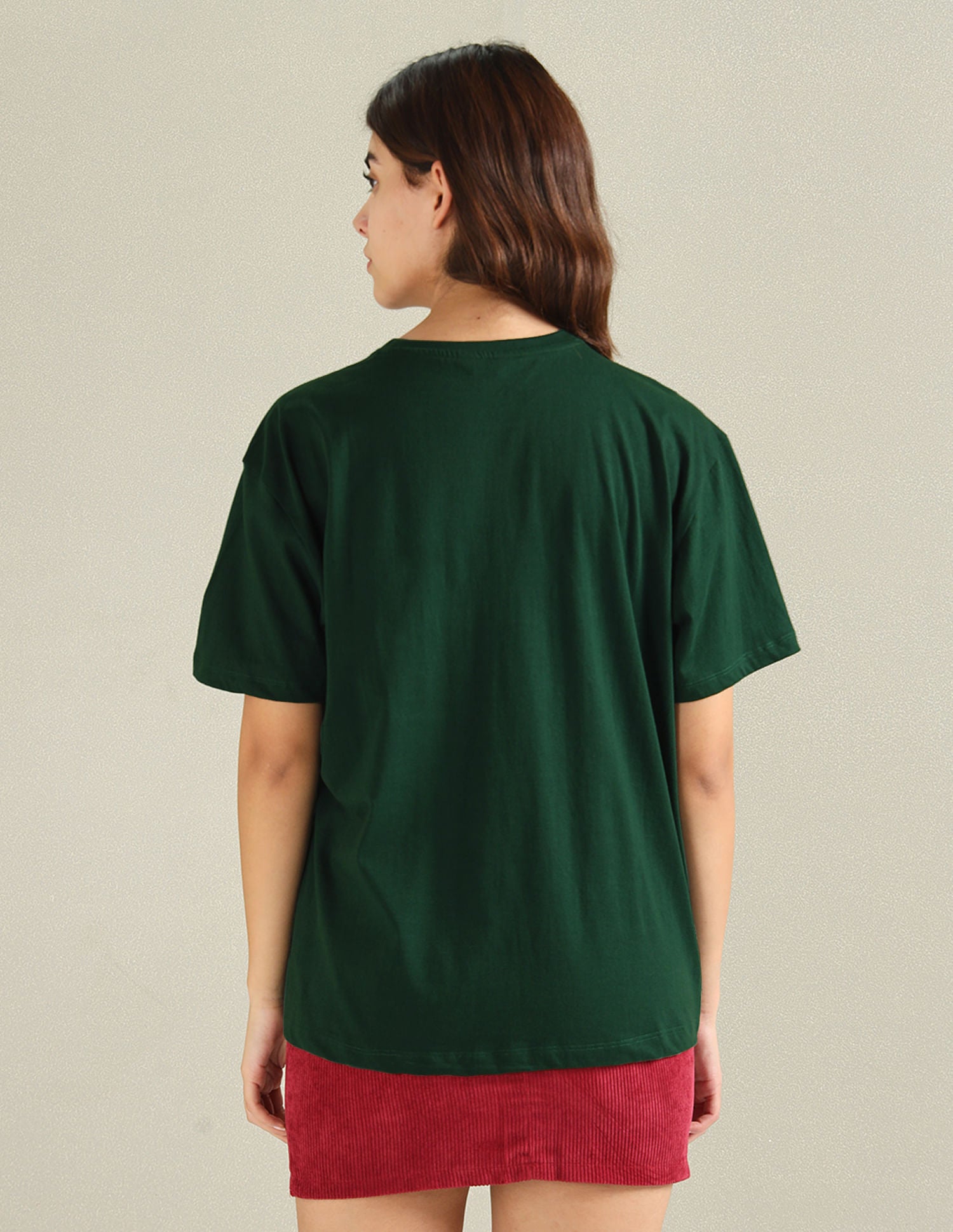 Tonal Logo Cotton Boyfriend T-Shirt Green - U.S. POLO ASSN. | Large