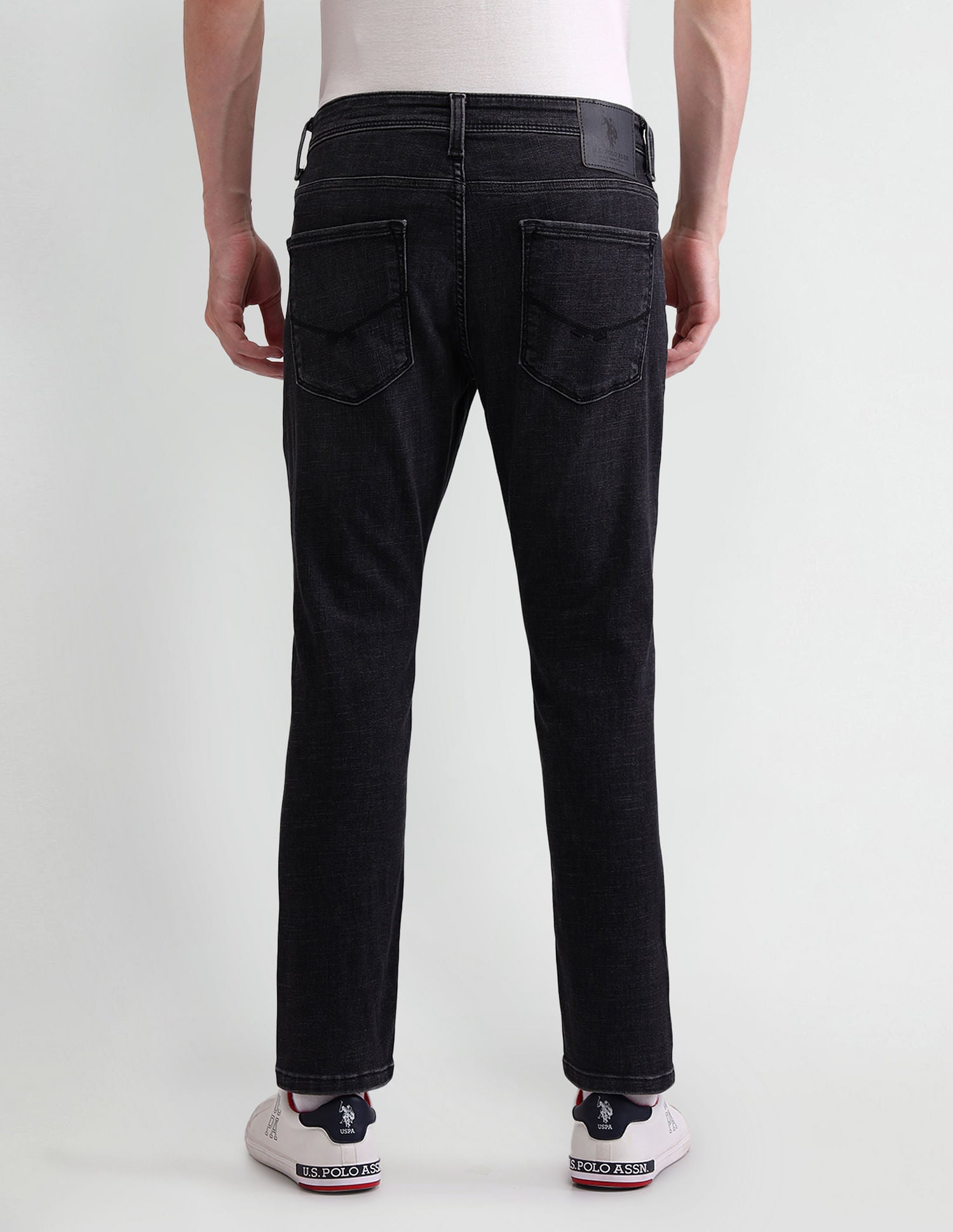 Henry Tapered Black Jeans Black - U.S. POLO ASSN. | Large