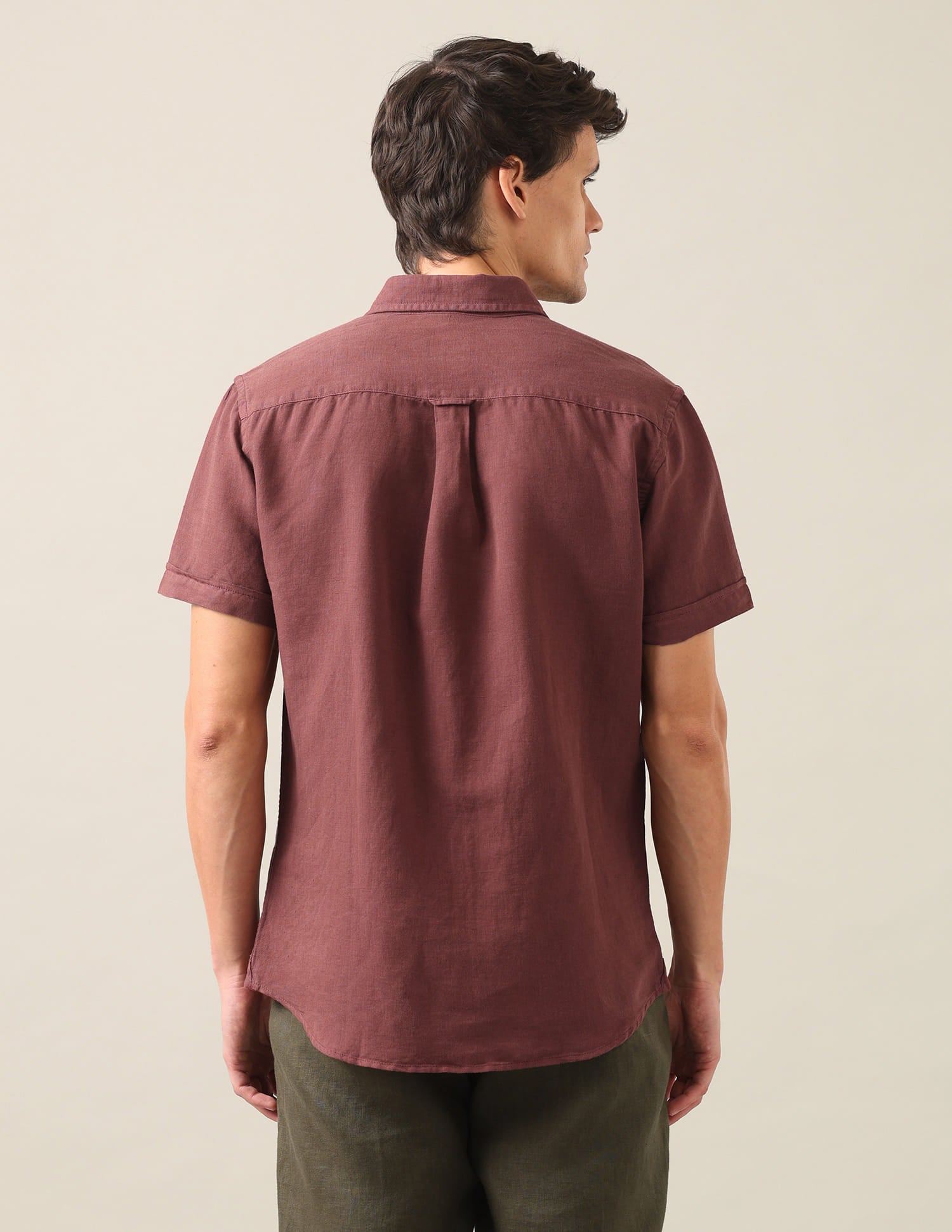 Solid Regular Fit Shirt Rust - U.S. Polo Assn. India | Large